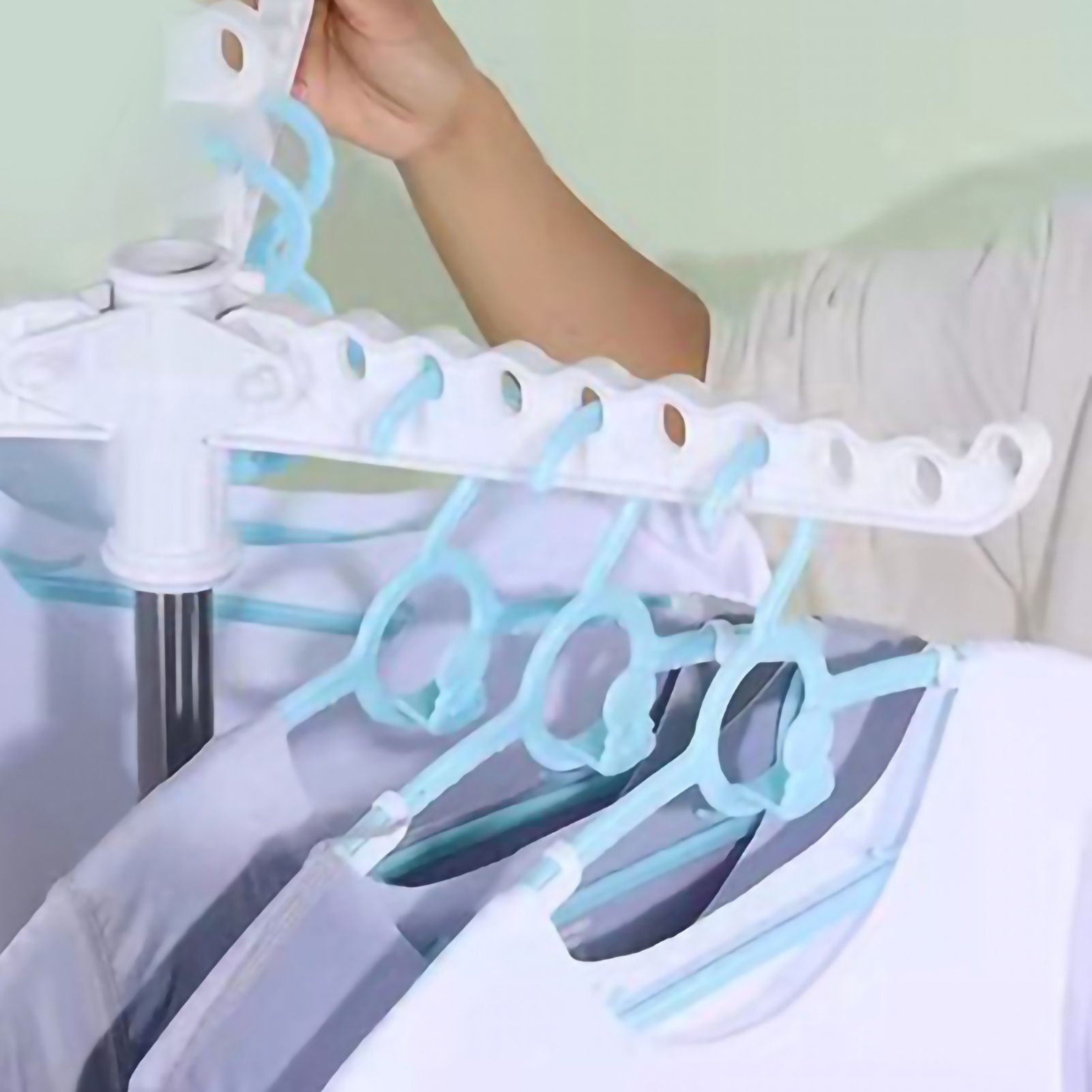 Clothes Drying Rack 360 Degree Rotating Folding Design Reliable Load Bearing view 3
