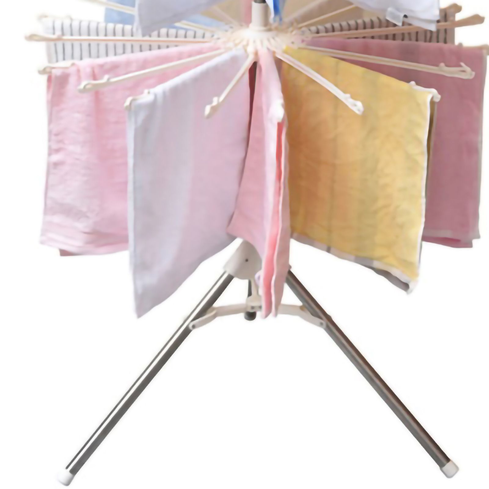 Clothes Drying Rack 360 Degree Rotating Folding Design Reliable Load Bearing view 3