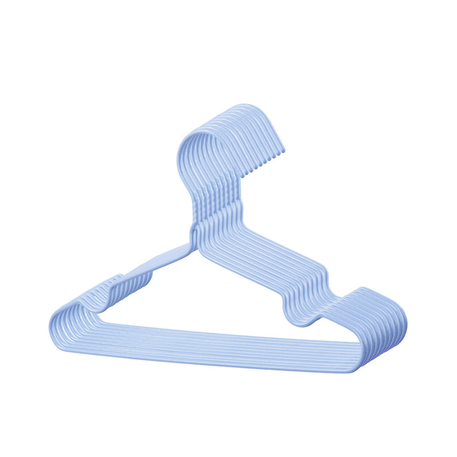 10Pcs Seamless Clothes Hanger Wet Dry Use Anti Deformation Anti Slip Colored
