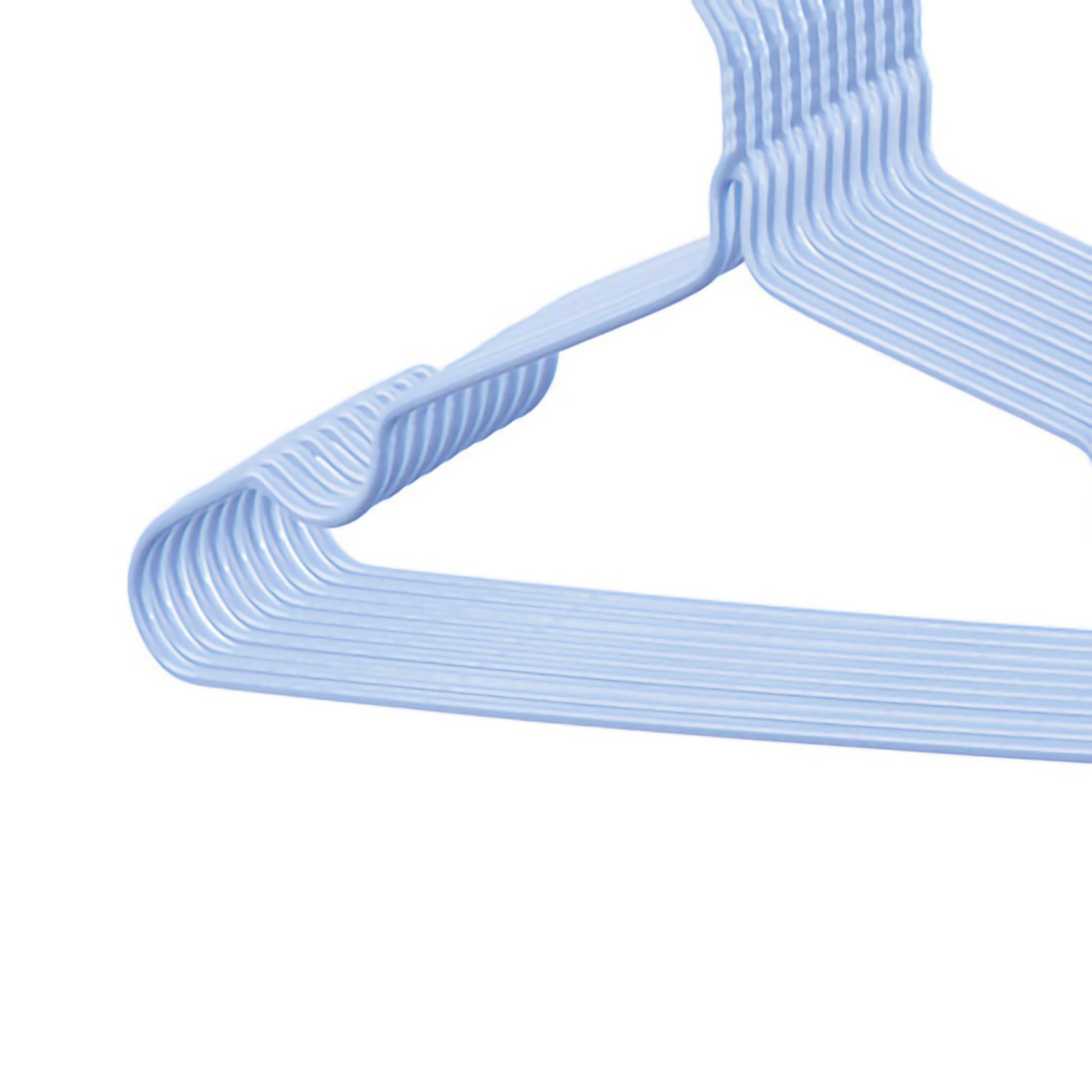 10Pcs Seamless Clothes Hanger Wet Dry Use Anti Deformation Anti Slip Colored view 2