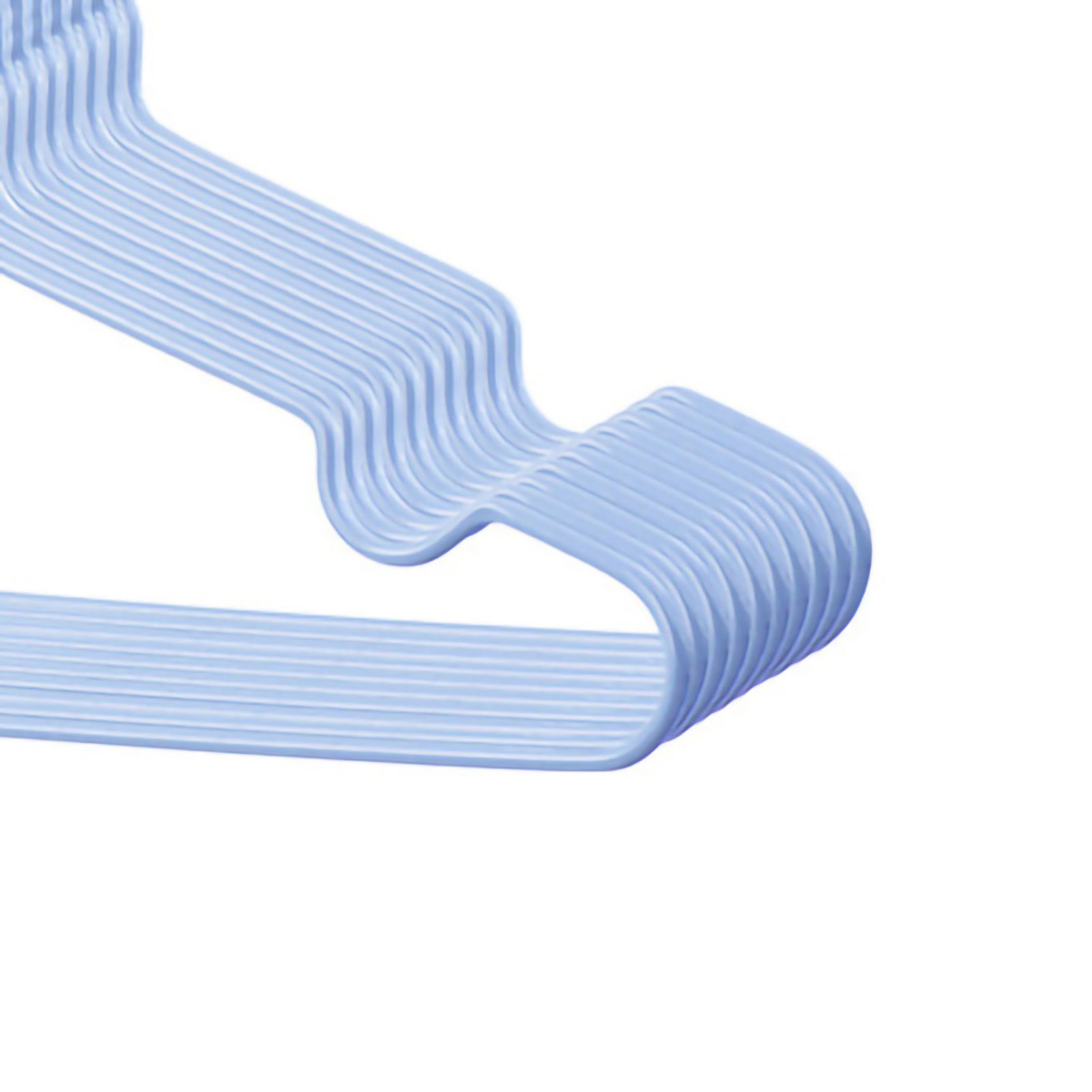 10Pcs Seamless Clothes Hanger Wet Dry Use Anti Deformation Anti Slip Colored view 3