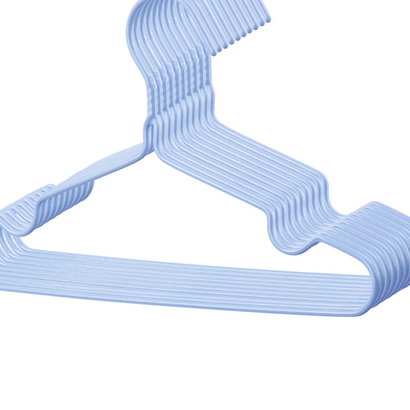 10Pcs Seamless Clothes Hanger Wet Dry Use Anti Deformation Anti Slip Colored view 4