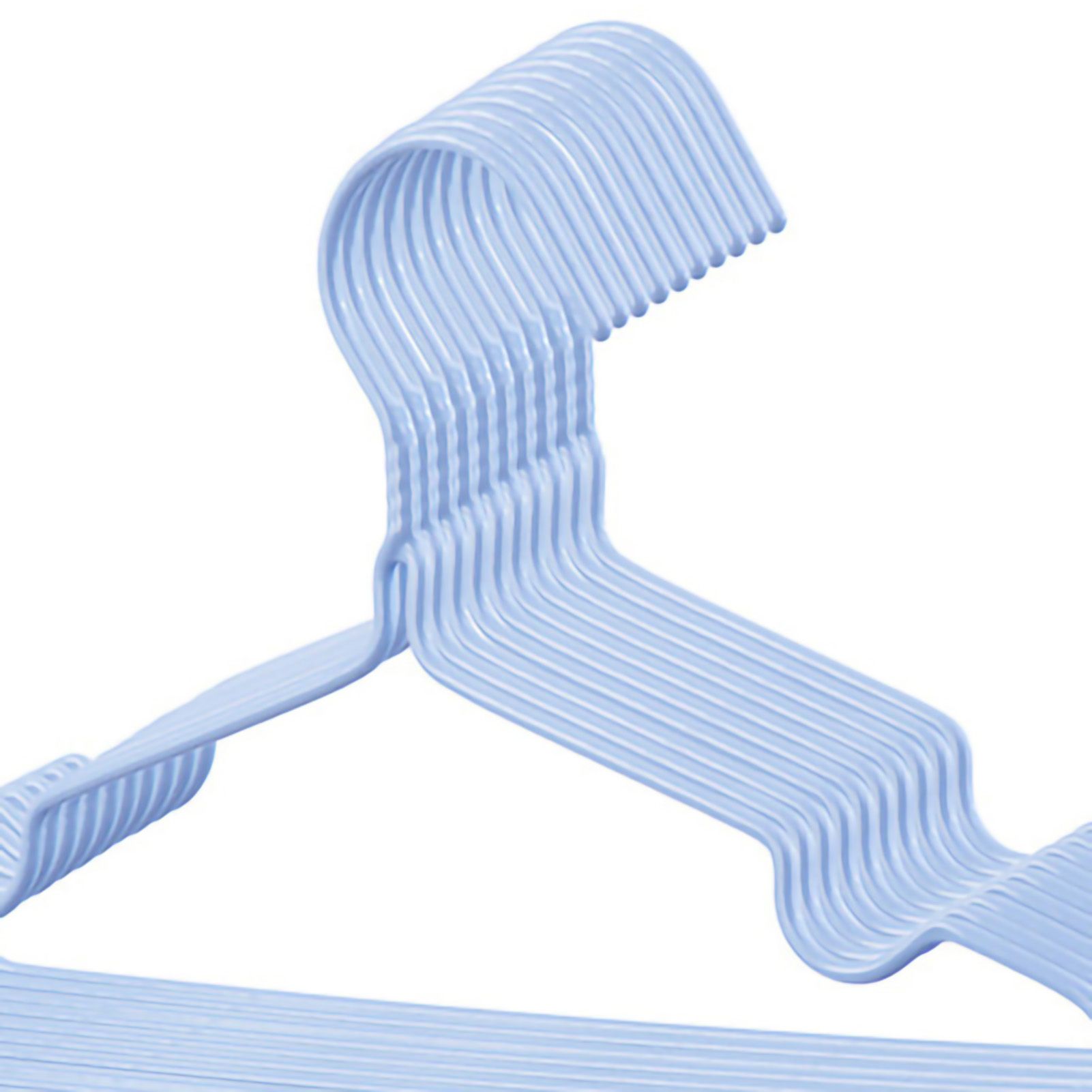 10Pcs Seamless Clothes Hanger Wet Dry Use Anti Deformation Anti Slip Colored view 5