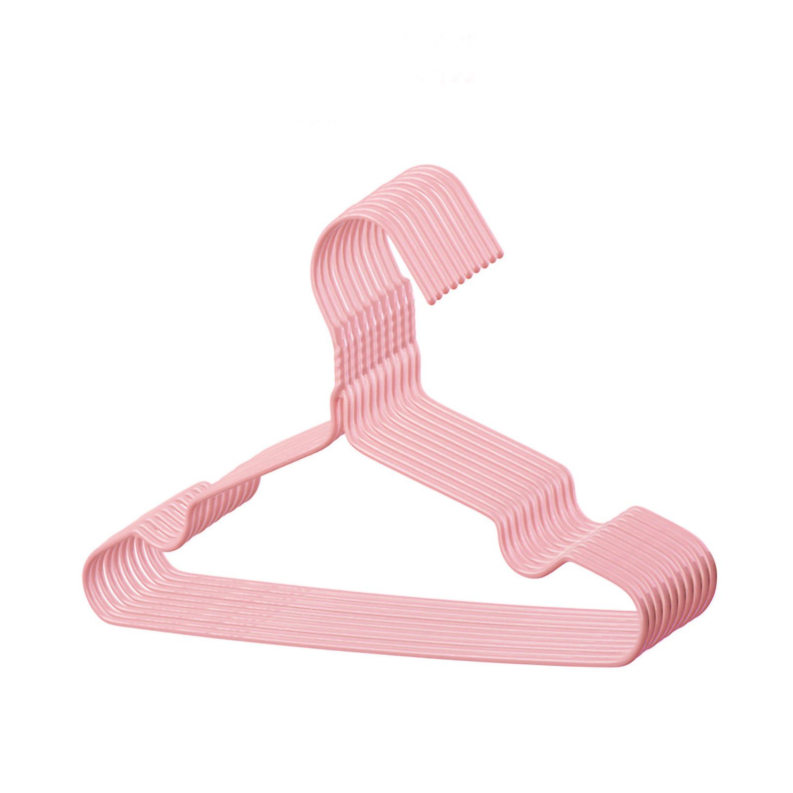 10Pcs Seamless Clothes Hanger Wet Dry Use Anti Deformation Anti Slip Colored