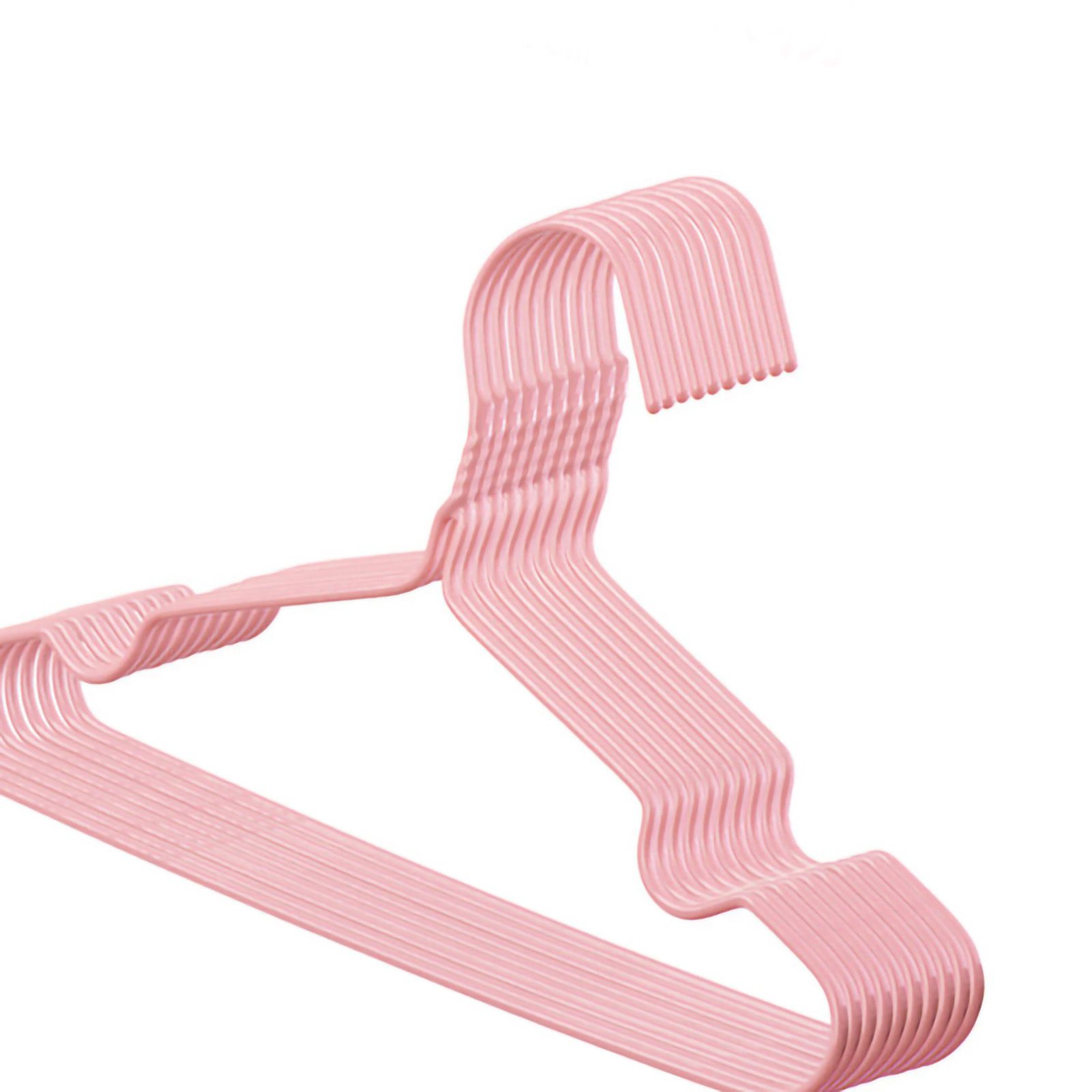 10Pcs Seamless Clothes Hanger Wet Dry Use Anti Deformation Anti Slip Colored view 2