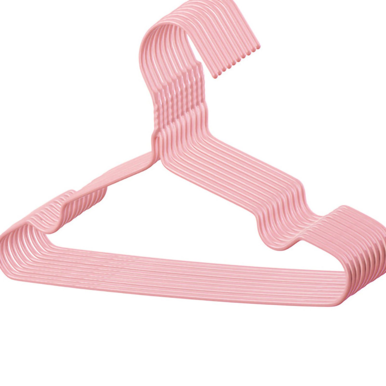 10Pcs Seamless Clothes Hanger Wet Dry Use Anti Deformation Anti Slip Colored view 3