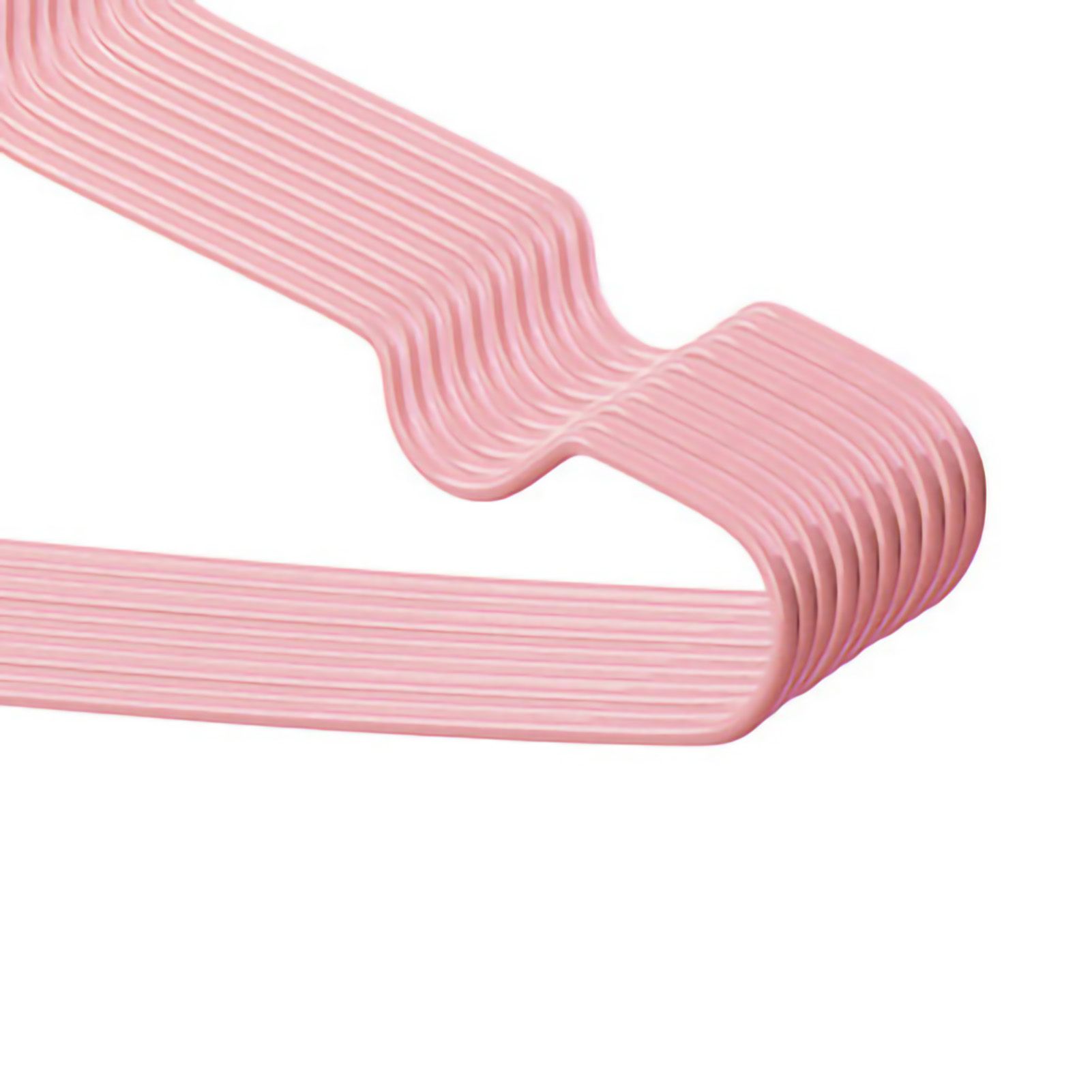 10Pcs Seamless Clothes Hanger Wet Dry Use Anti Deformation Anti Slip Colored view 4