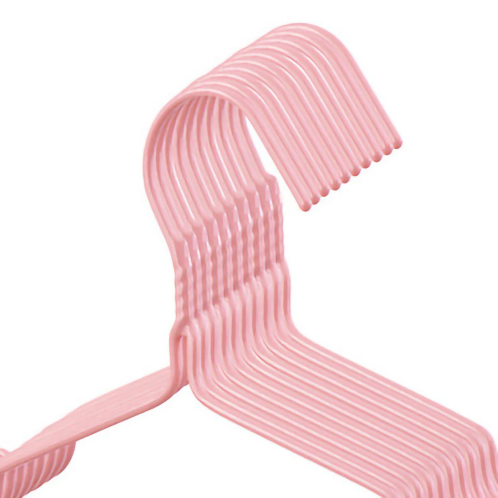 10Pcs Seamless Clothes Hanger Wet Dry Use Anti Deformation Anti Slip Colored view 5