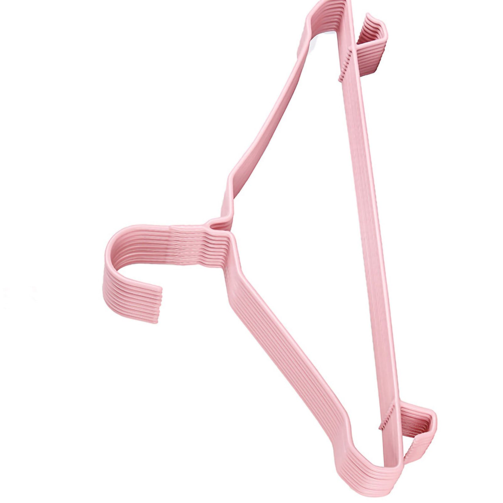 10Pcs Seamless Clothes Hanger Wet Dry Use Anti Deformation Anti Slip Colored view 4