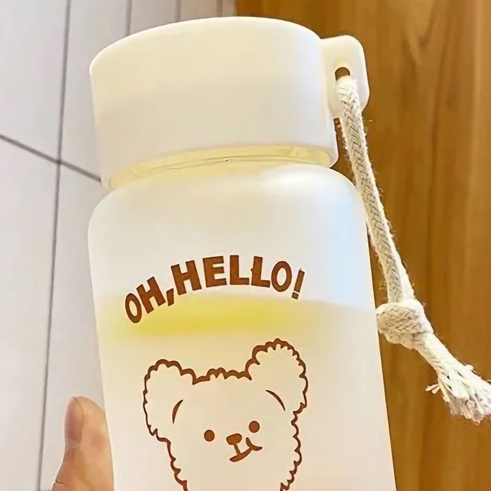 Kids Water Bottle Cute Cartoon Printing Handle Design Healthy Odorless Good view 5