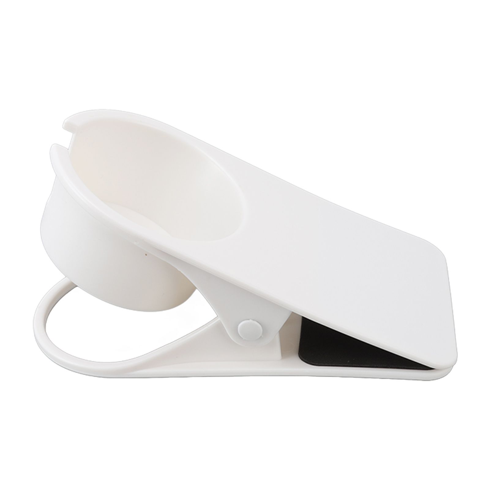 Cup Holder Clip Desk Side Glass Mug Bottle Clamp Stand Plastic for Home Office view 2