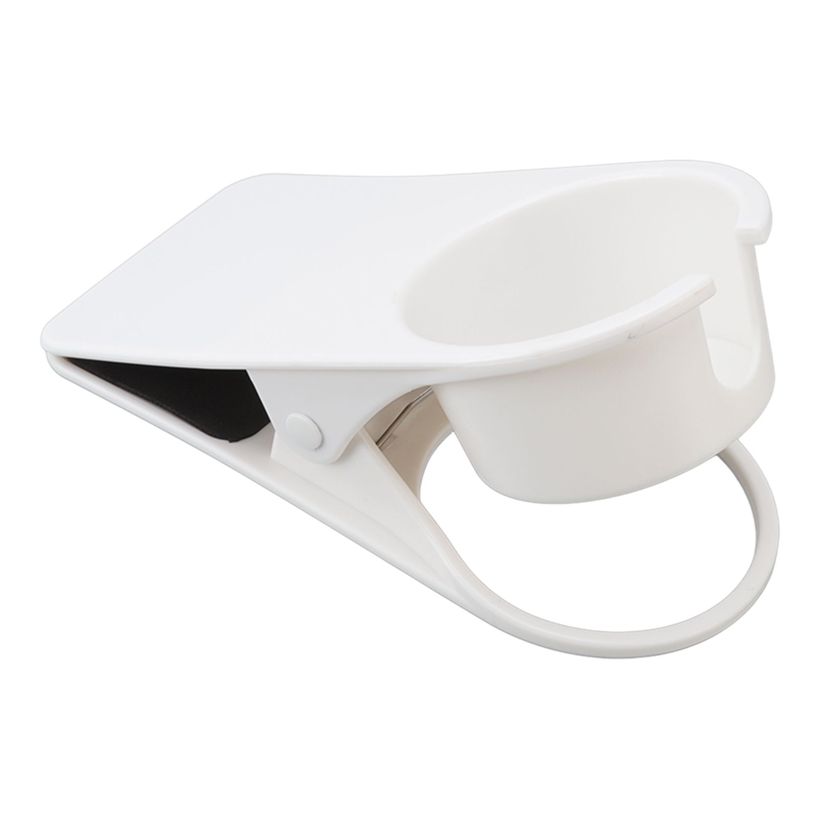 Cup Holder Clip Desk Side Glass Mug Bottle Clamp Stand Plastic for Home Office view 4