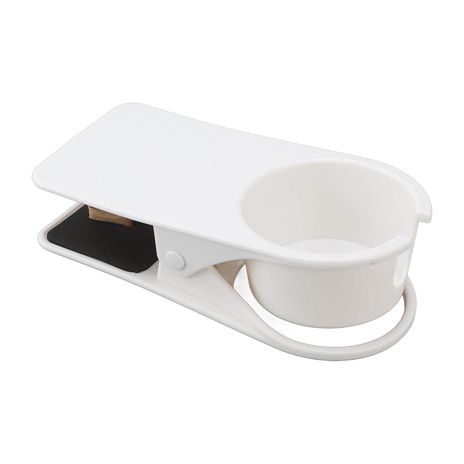Cup Holder Clip Desk Side Glass Mug Bottle Clamp Stand Plastic for Home Office view 6