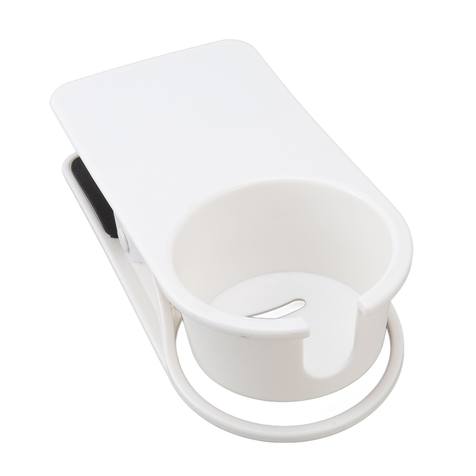 Cup Holder Clip Desk Side Glass Mug Bottle Clamp Stand Plastic for Home Office view 7