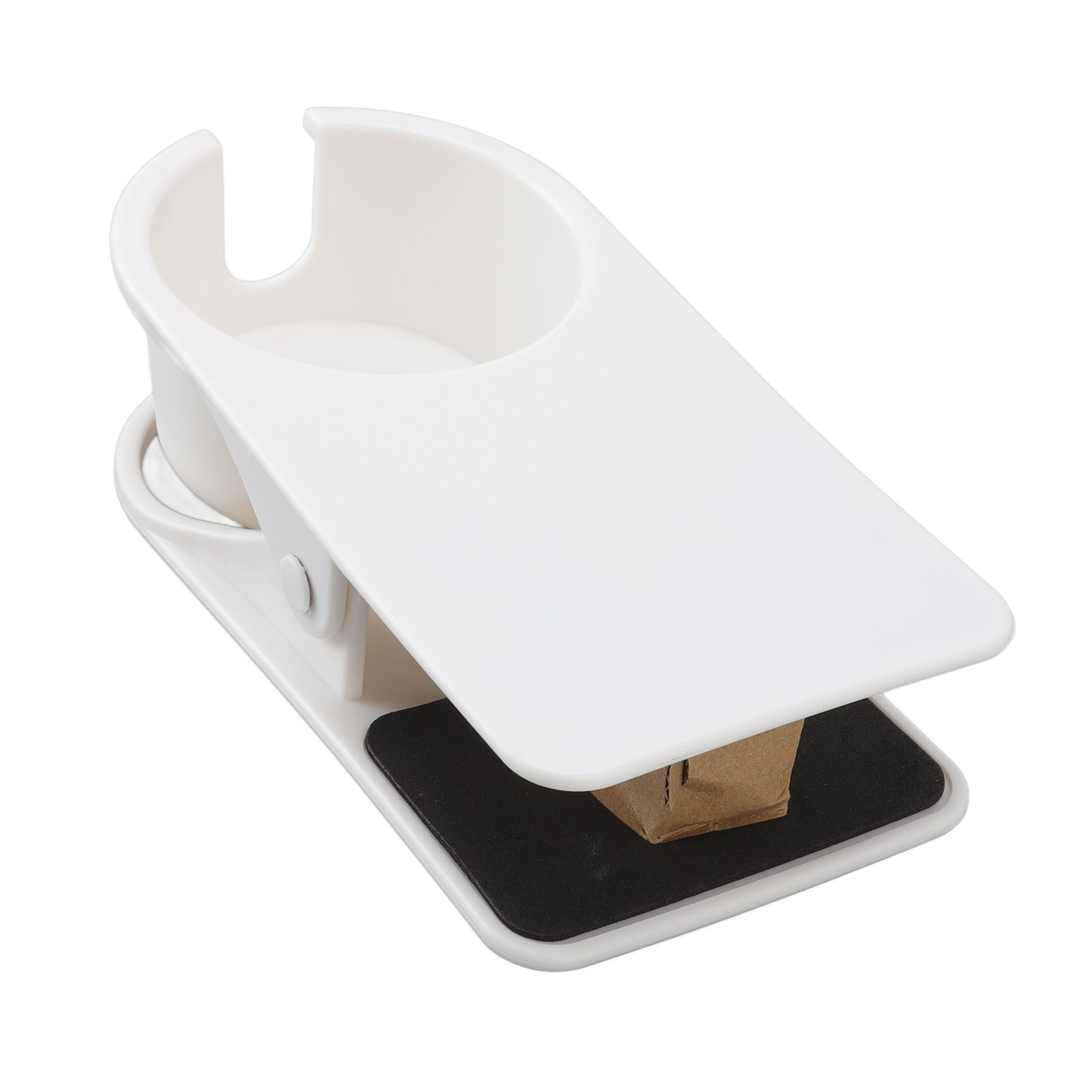 Cup Holder Clip Desk Side Glass Mug Bottle Clamp Stand Plastic for Home Office view 8