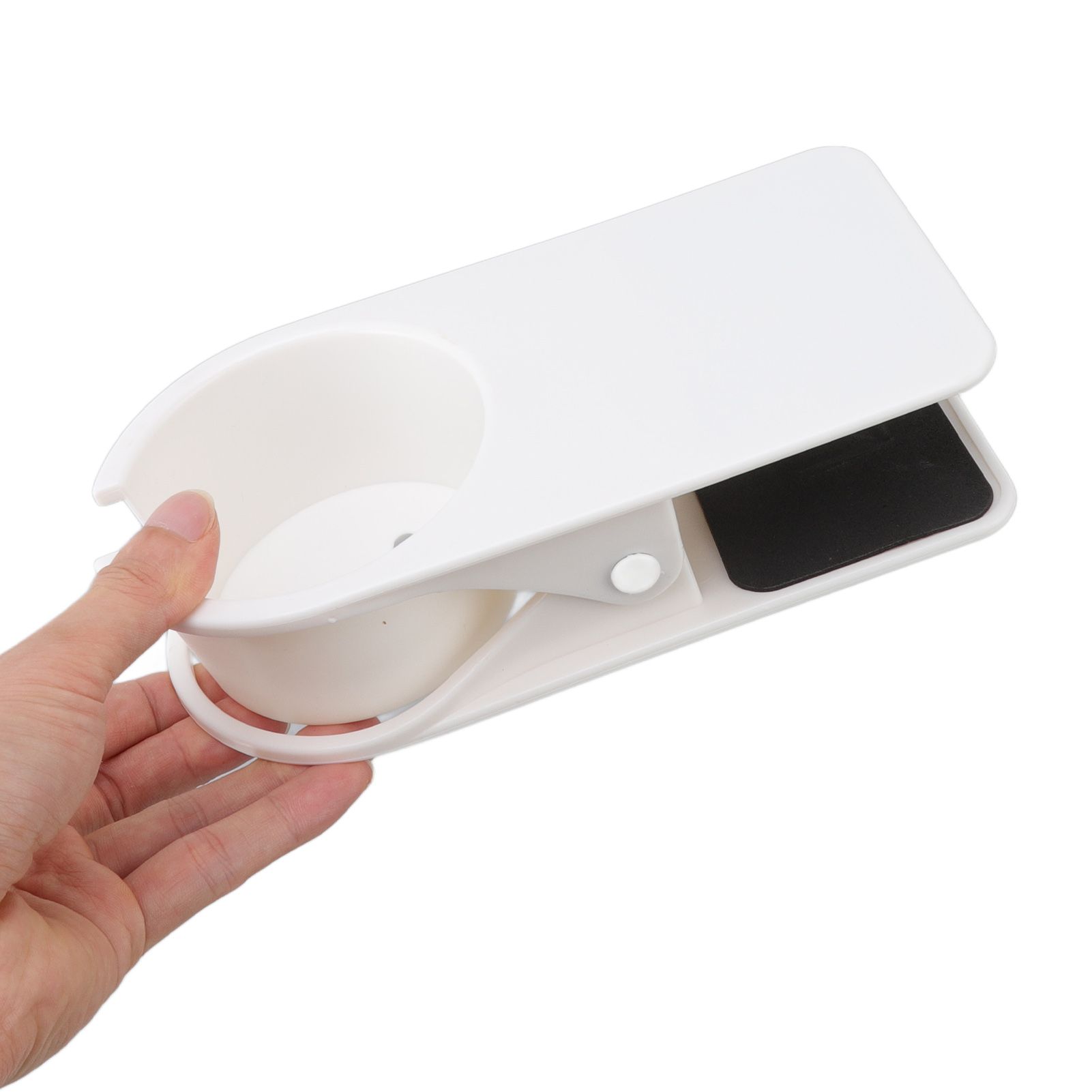 Cup Holder Clip Desk Side Glass Mug Bottle Clamp Stand Plastic for Home Office view 9