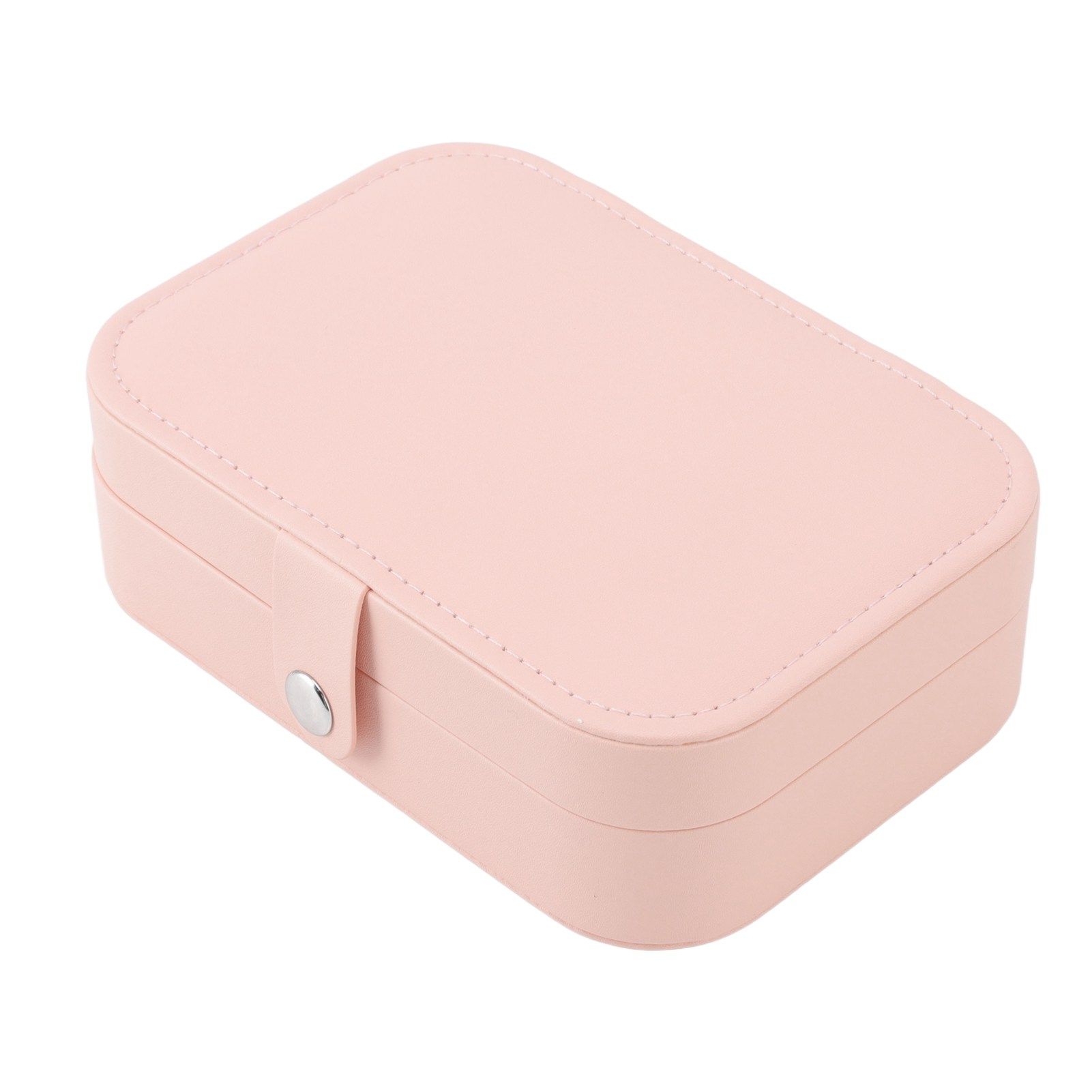 Jewelry Case Portable Beautiful Pink Necklace Ring Ear Stud Storage Box view 7