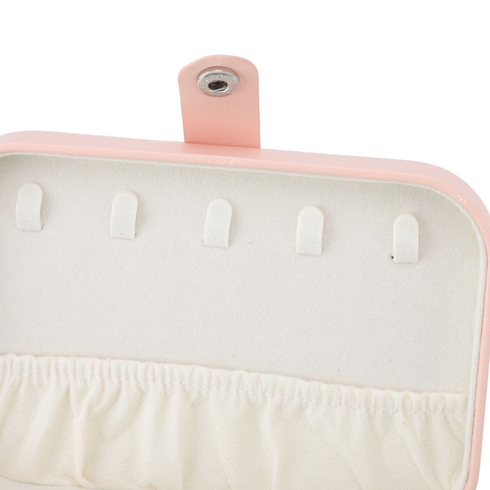 Jewelry Case Portable Beautiful Pink Necklace Ring Ear Stud Storage Box view 15