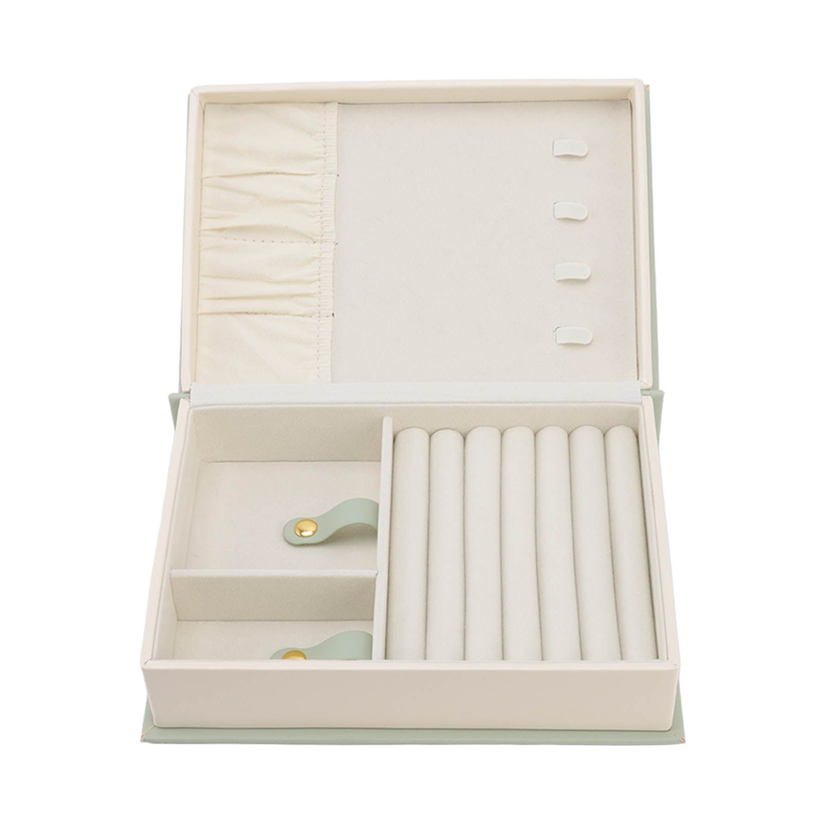 Jewellery Box Leather Jewelry Storage Case Large Capacity Portable for Earring