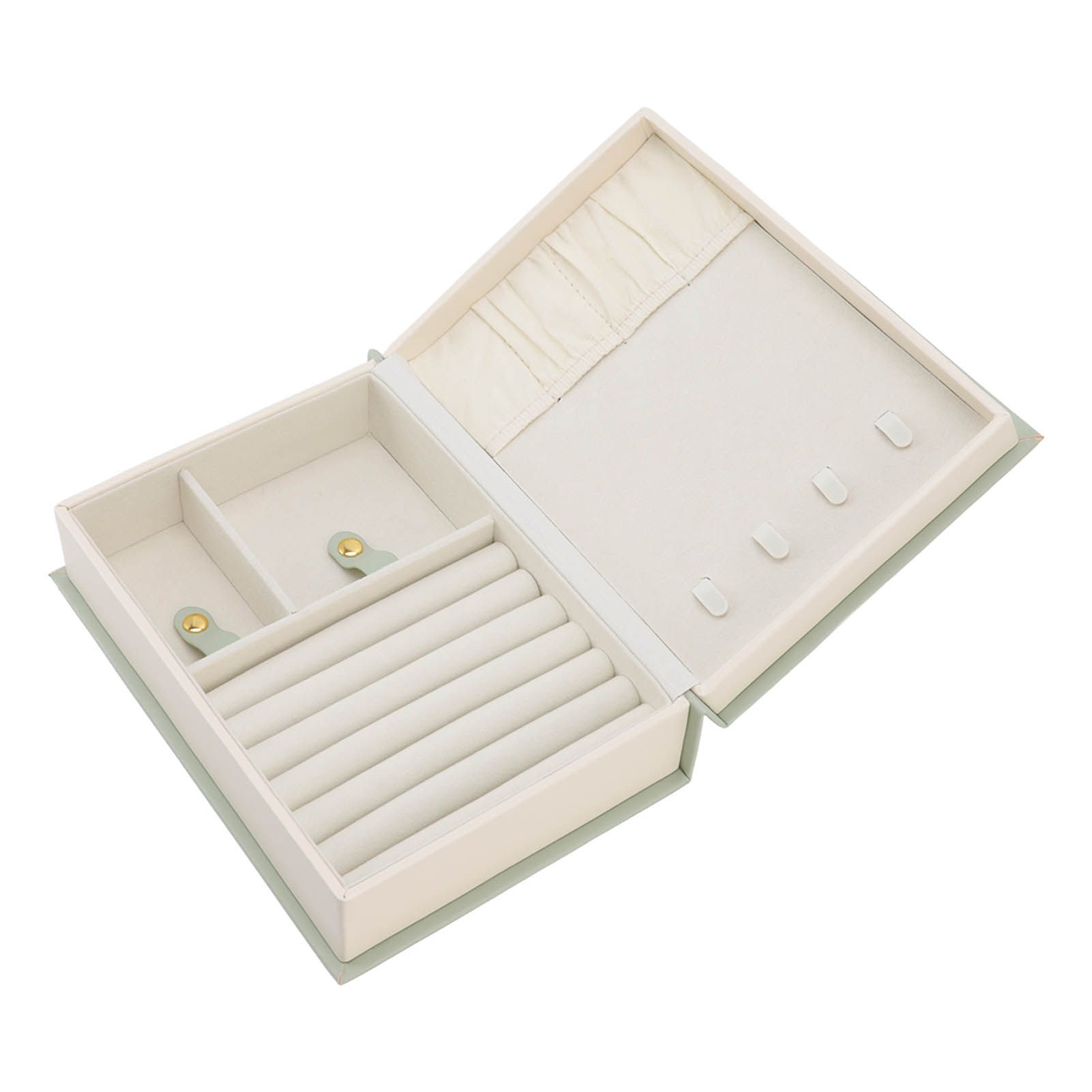 Jewellery Box Leather Jewelry Storage Case Large Capacity Portable for Earring view 2