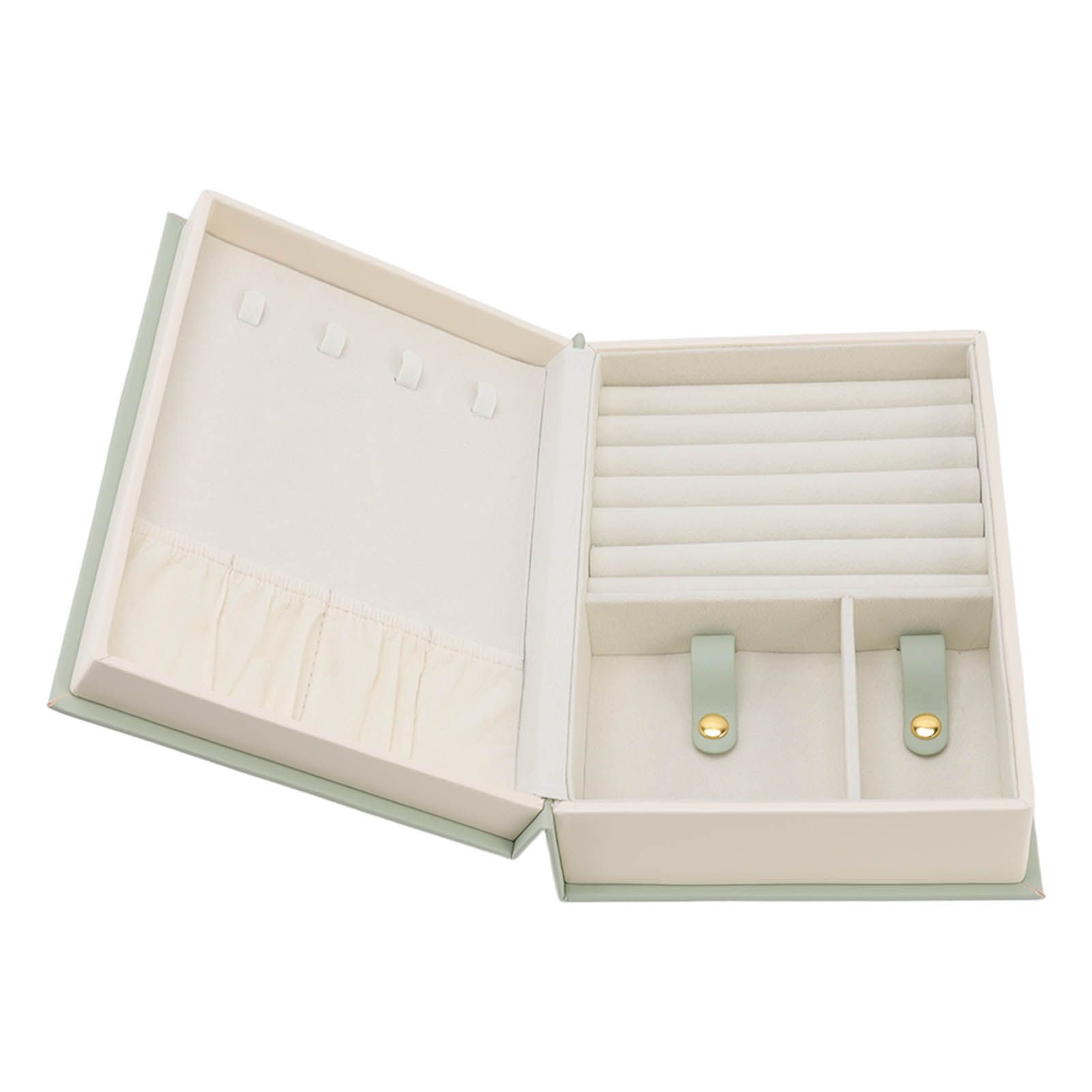 Jewellery Box Leather Jewelry Storage Case Large Capacity Portable for Earring view 4