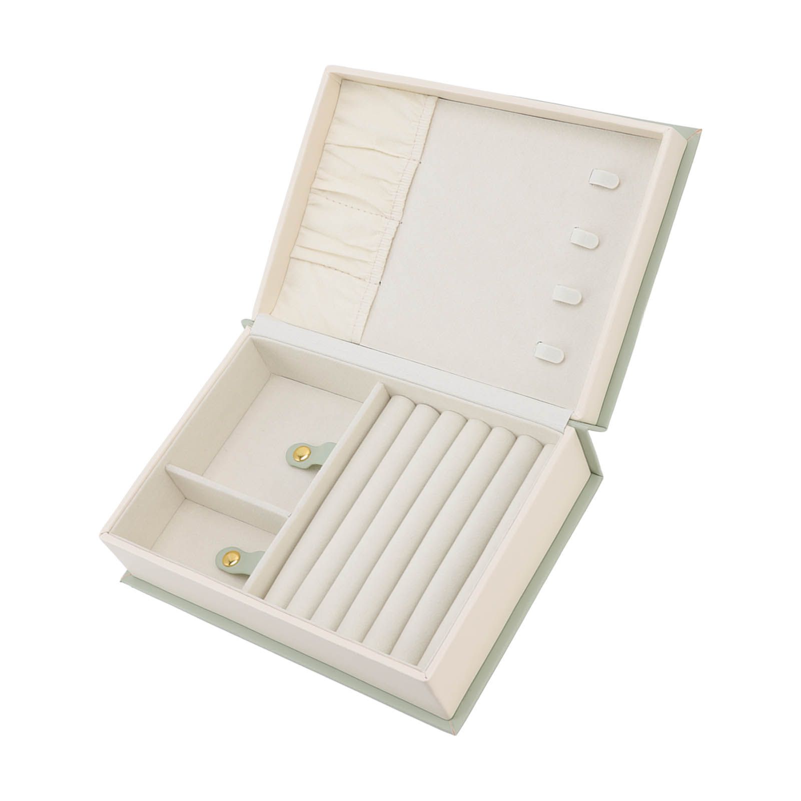 Jewellery Box Leather Jewelry Storage Case Large Capacity Portable for Earring view 5