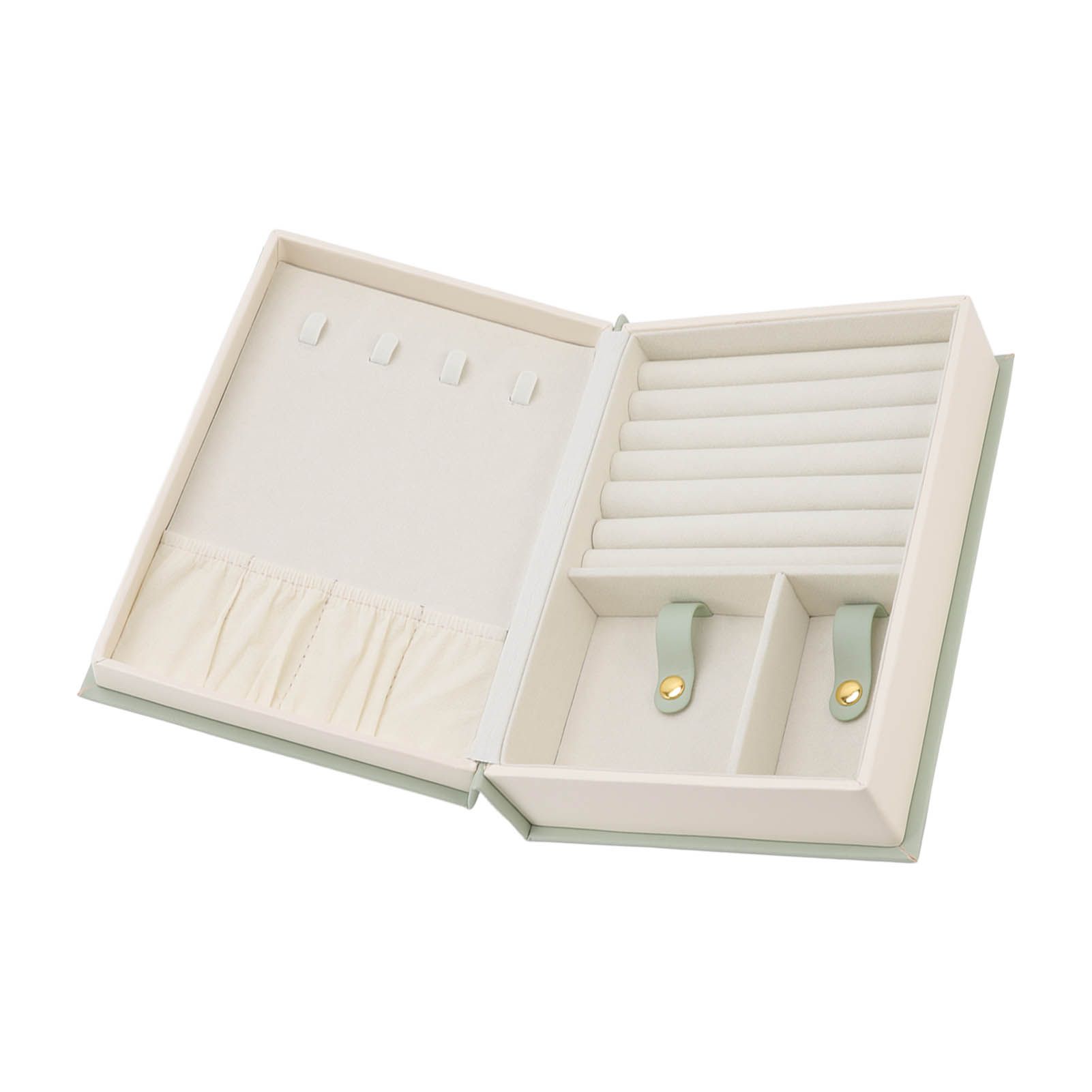 Jewellery Box Leather Jewelry Storage Case Large Capacity Portable for Earring view 8