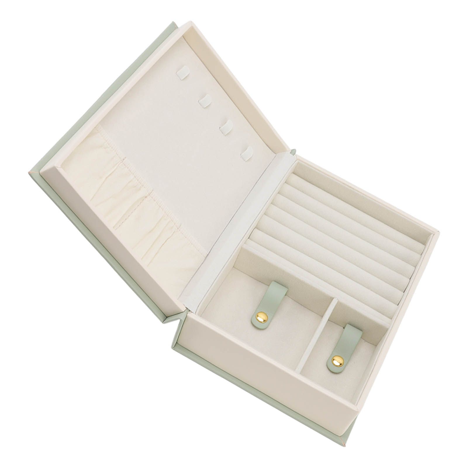 Jewellery Box Leather Jewelry Storage Case Large Capacity Portable for Earring view 10