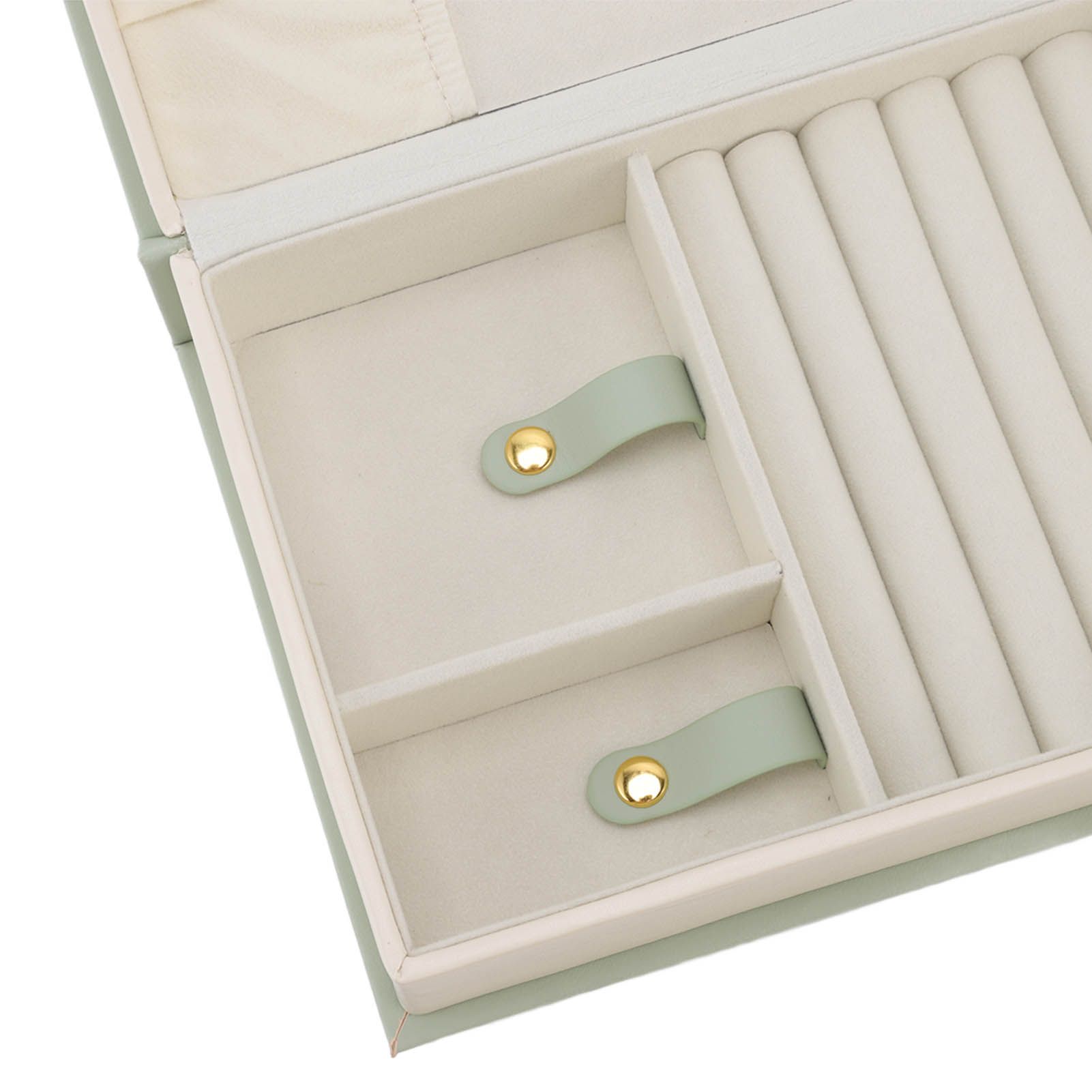 Jewellery Box Leather Jewelry Storage Case Large Capacity Portable for Earring view 15