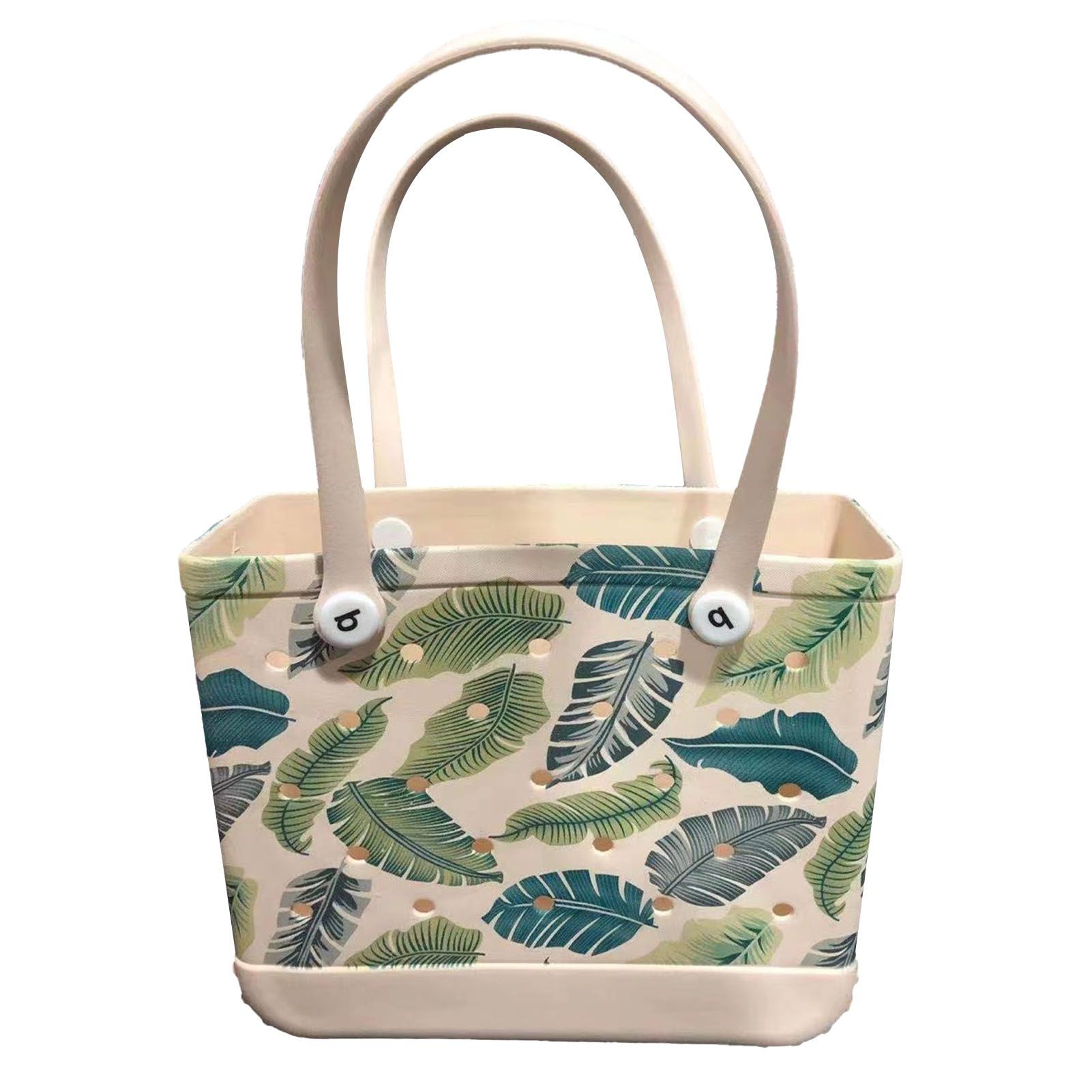 Women Storage EVA Handbag Hole Design Beach Casual Bag for Outdoor Sport