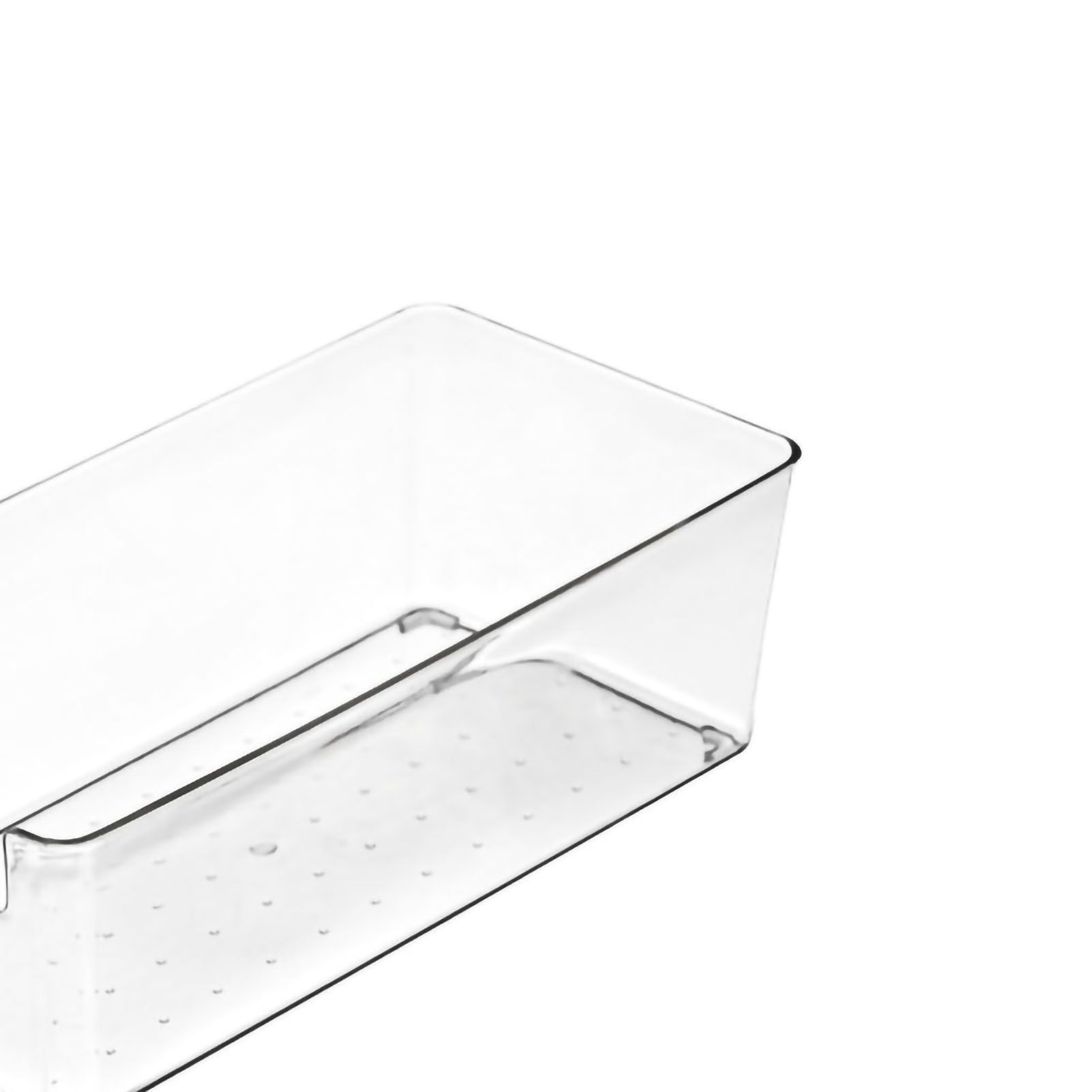Drawer Storage Trays Durable Transparent Plastic Drawer Storage Divid Box for view 2
