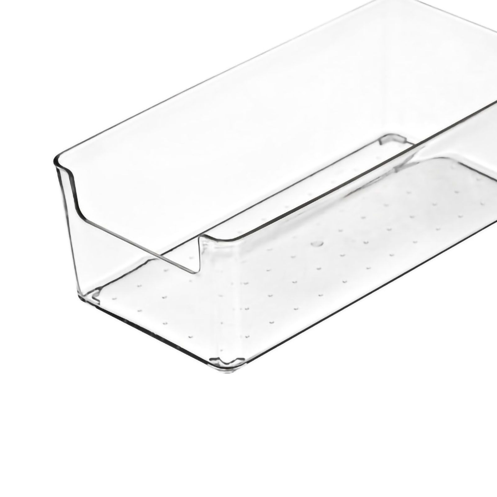Drawer Storage Trays Durable Transparent Plastic Drawer Storage Divid Box for view 5