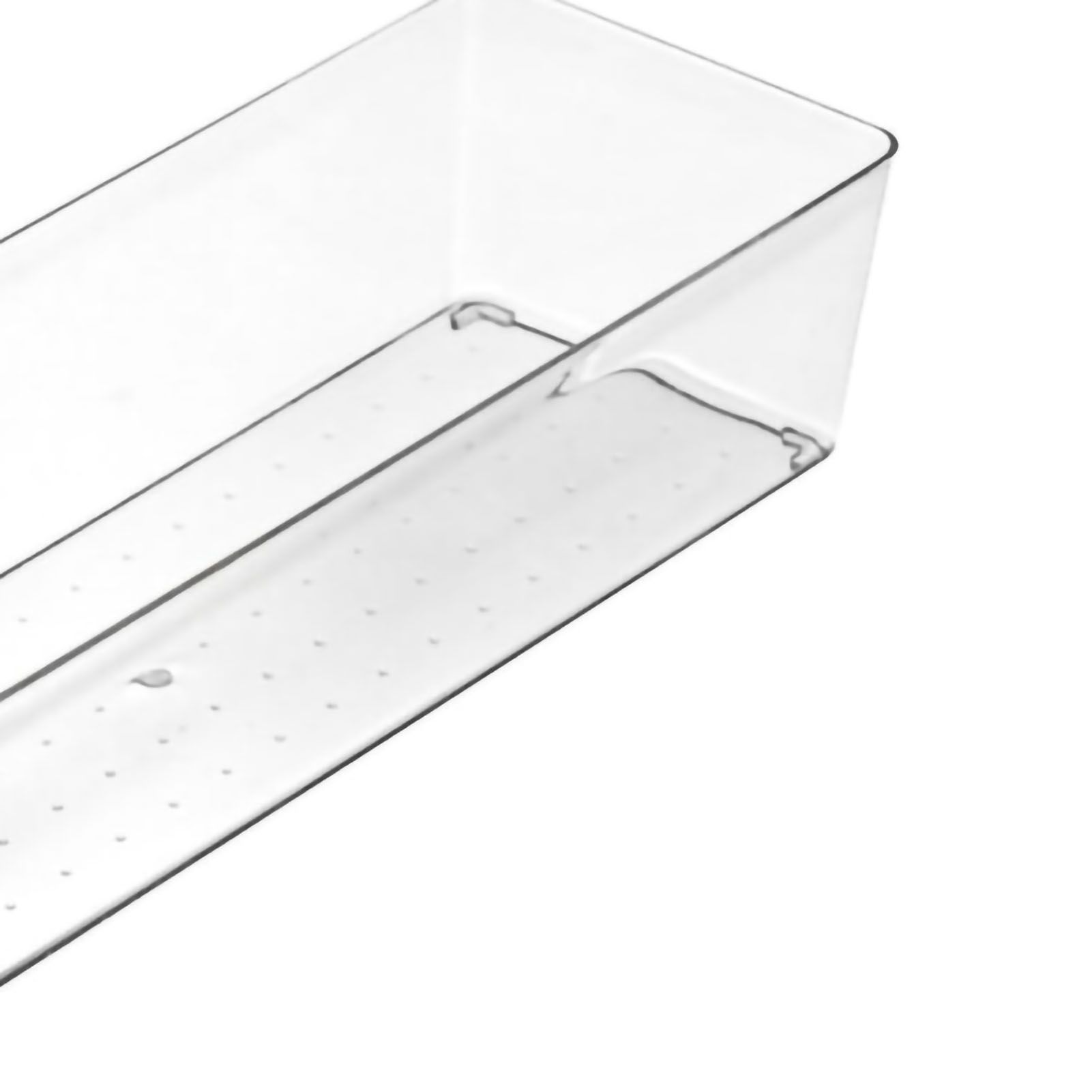 Drawer Storage Trays Durable Transparent Plastic Drawer Storage Divid Box for view 3