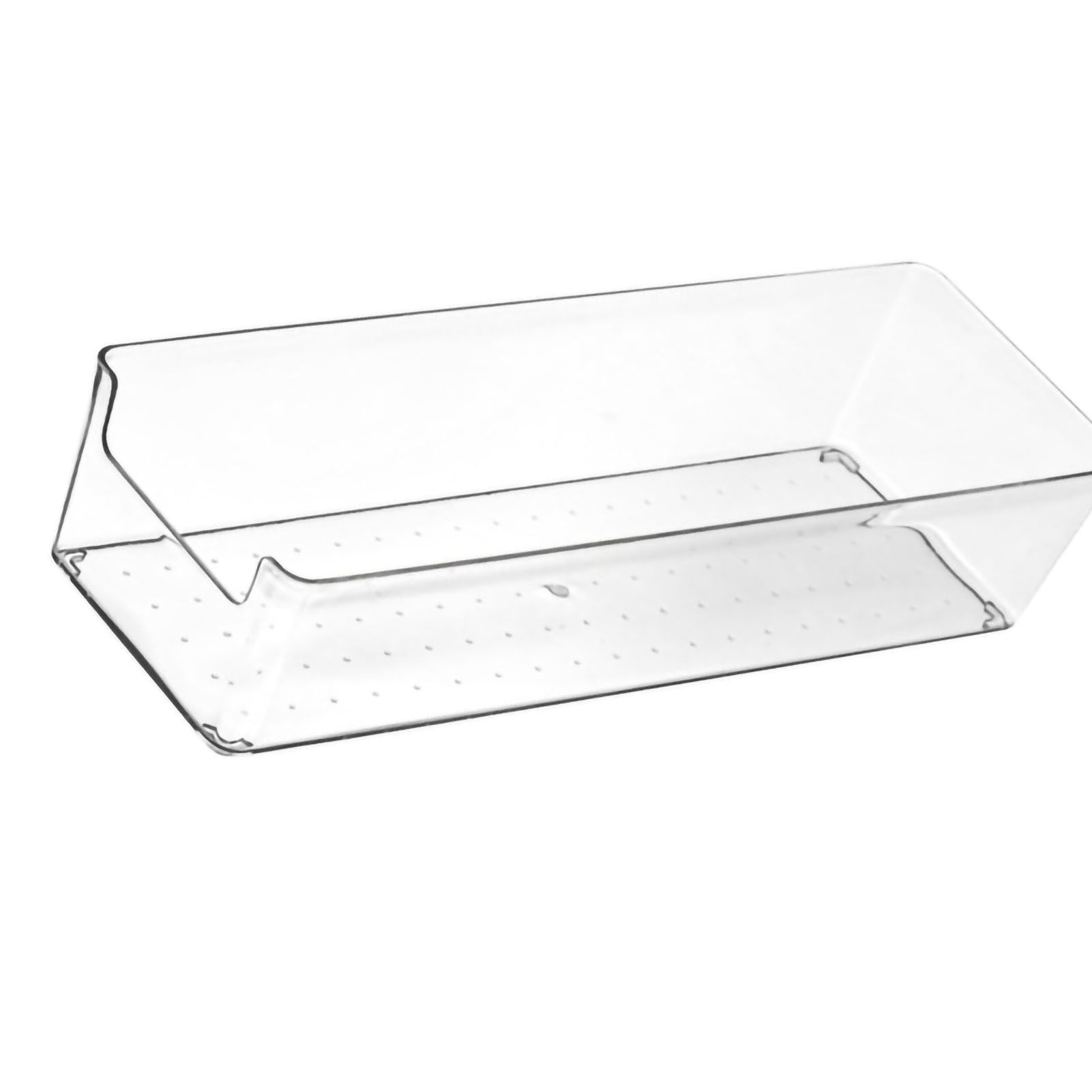 Drawer Storage Trays Durable Transparent Plastic Drawer Storage Divid Box for view 4