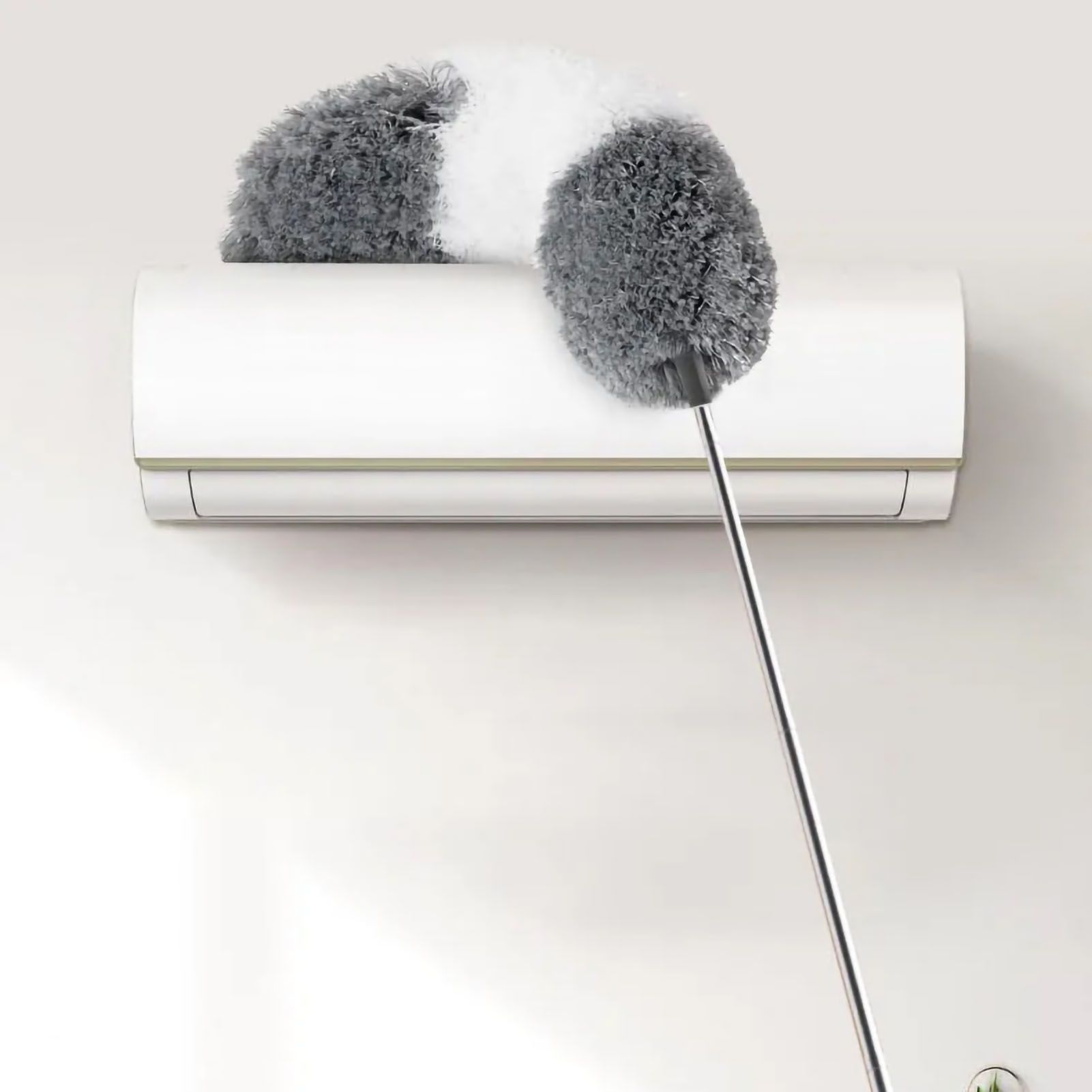 Telescopic Duster 9.2ft Extendable Pole Washable Bendable Head Fiber Duster view 5