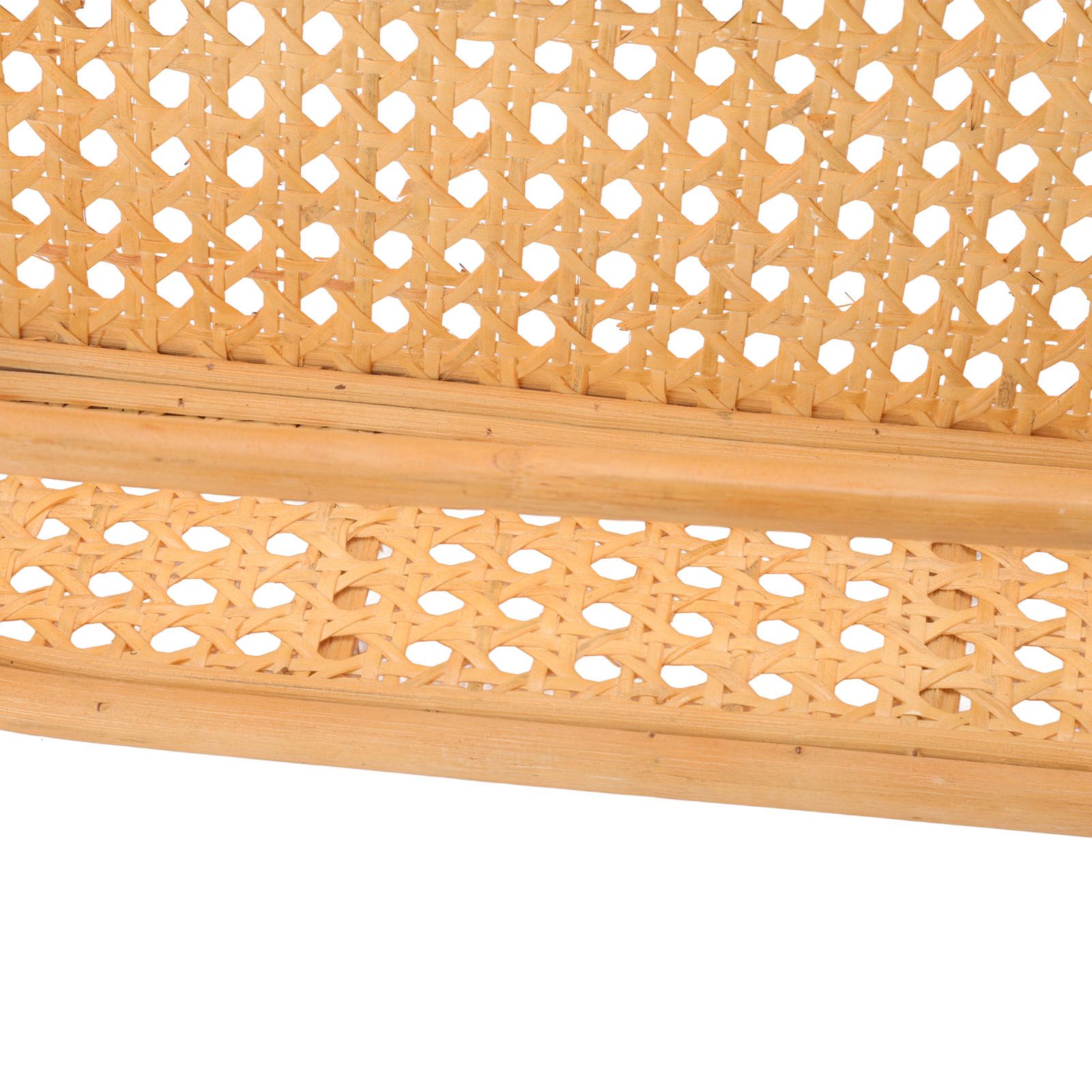 Rattan Wall Shelf Hand Crafted Durable Natural Rattan Hanging Rack Wall view 13
