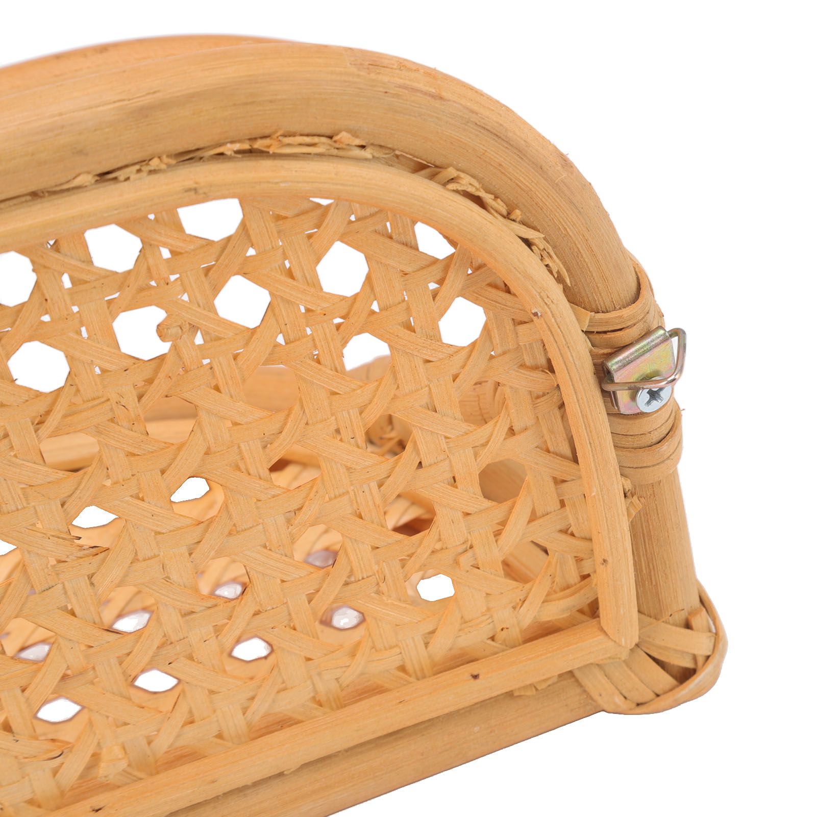 Rattan Wall Shelf Hand Crafted Durable Natural Rattan Hanging Rack Wall view 15