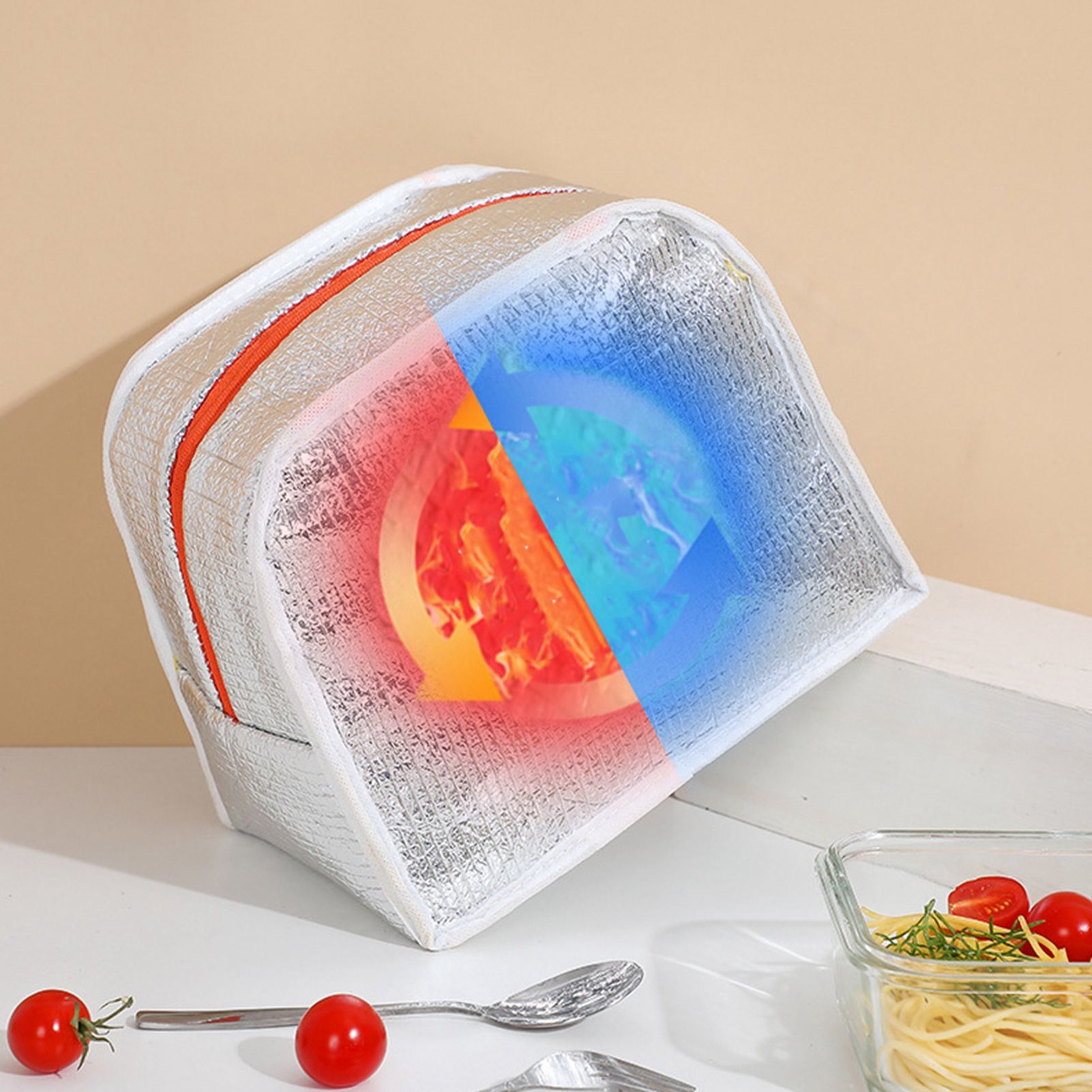 Thermal Bag Cartoon Large Capacity Heat Preservation Cute Lunch Bag for view 2