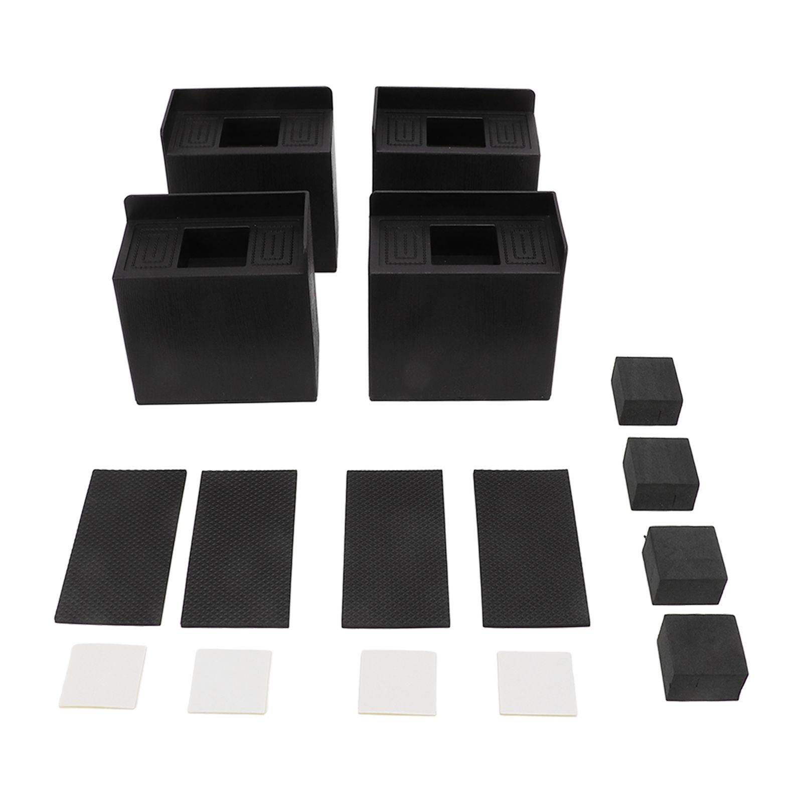 4 PCS 4in L Shaped Anti Vibration Pads Rectangular Non Slip Foot Pad Bed — image 1