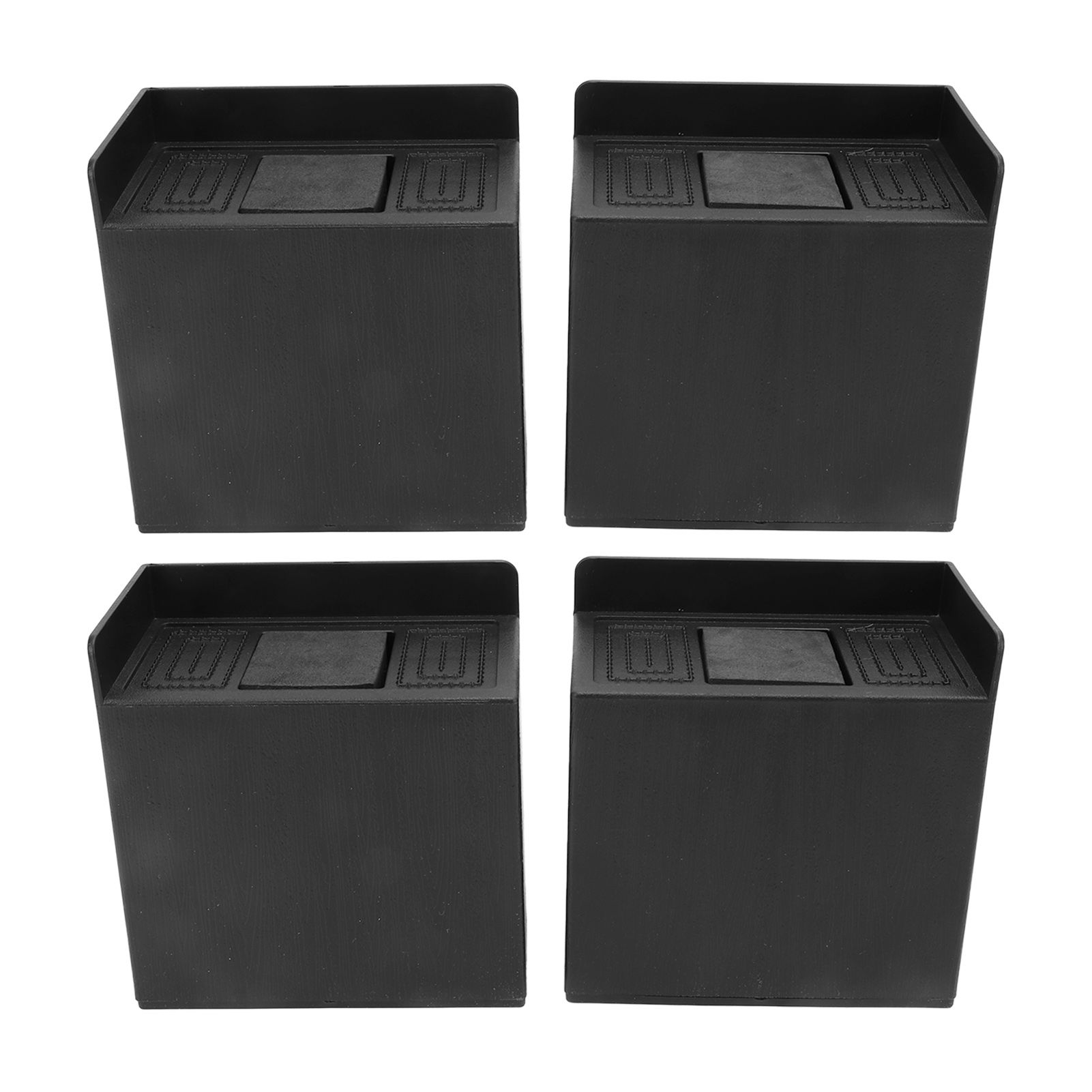 4 PCS 4in L Shaped Anti Vibration Pads Rectangular Non Slip Foot Pad Bed view 5