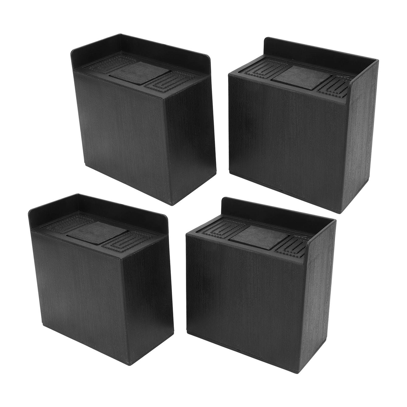4 PCS 4in L Shaped Anti Vibration Pads Rectangular Non Slip Foot Pad Bed view 8