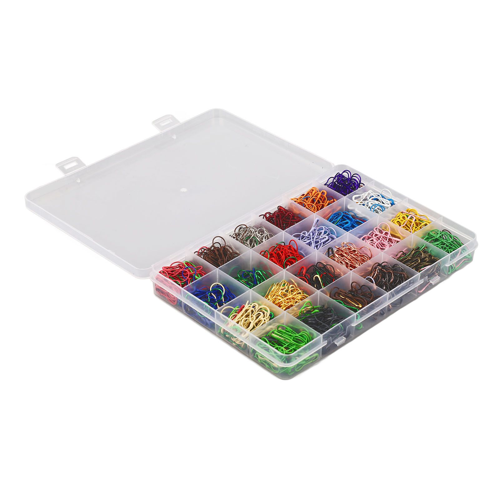24 Color Gourd Shaped Pin 1200PCS Iron Safety Pins Marker Tag Pin for Clothing view 2