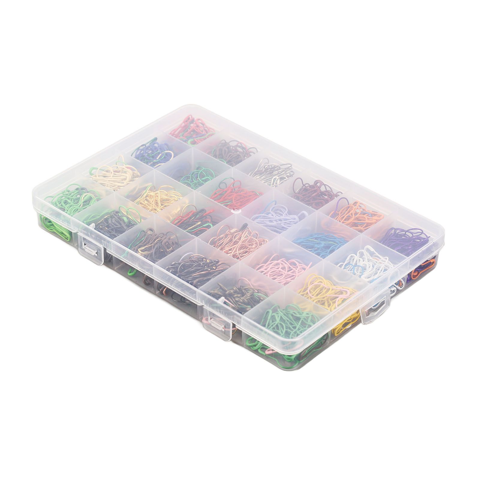 24 Color Gourd Shaped Pin 1200PCS Iron Safety Pins Marker Tag Pin for Clothing view 3