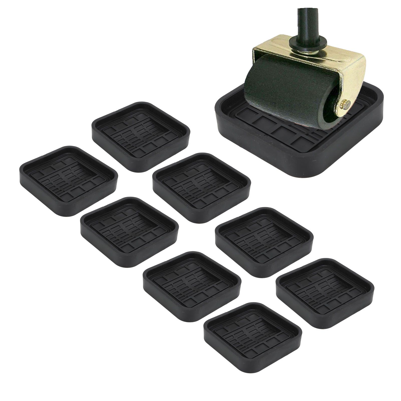 8pcs Wheel Stoppers Rubber Universal Scratch Proof Bed Sofa Caster Cups for view 12