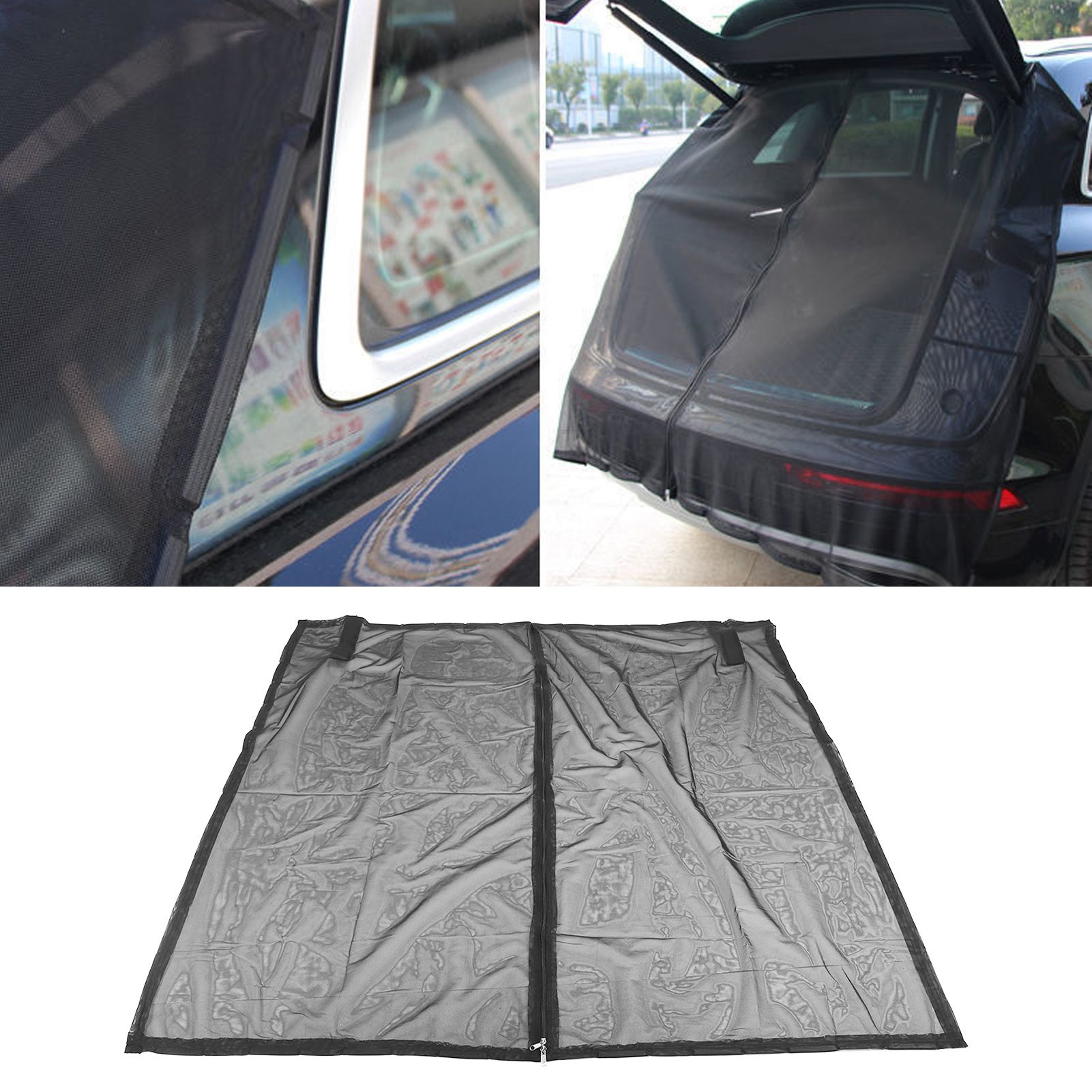 Car Trunk Mosquito Net Breathable Nylon Mesh UV Protection Secret Protection view 12