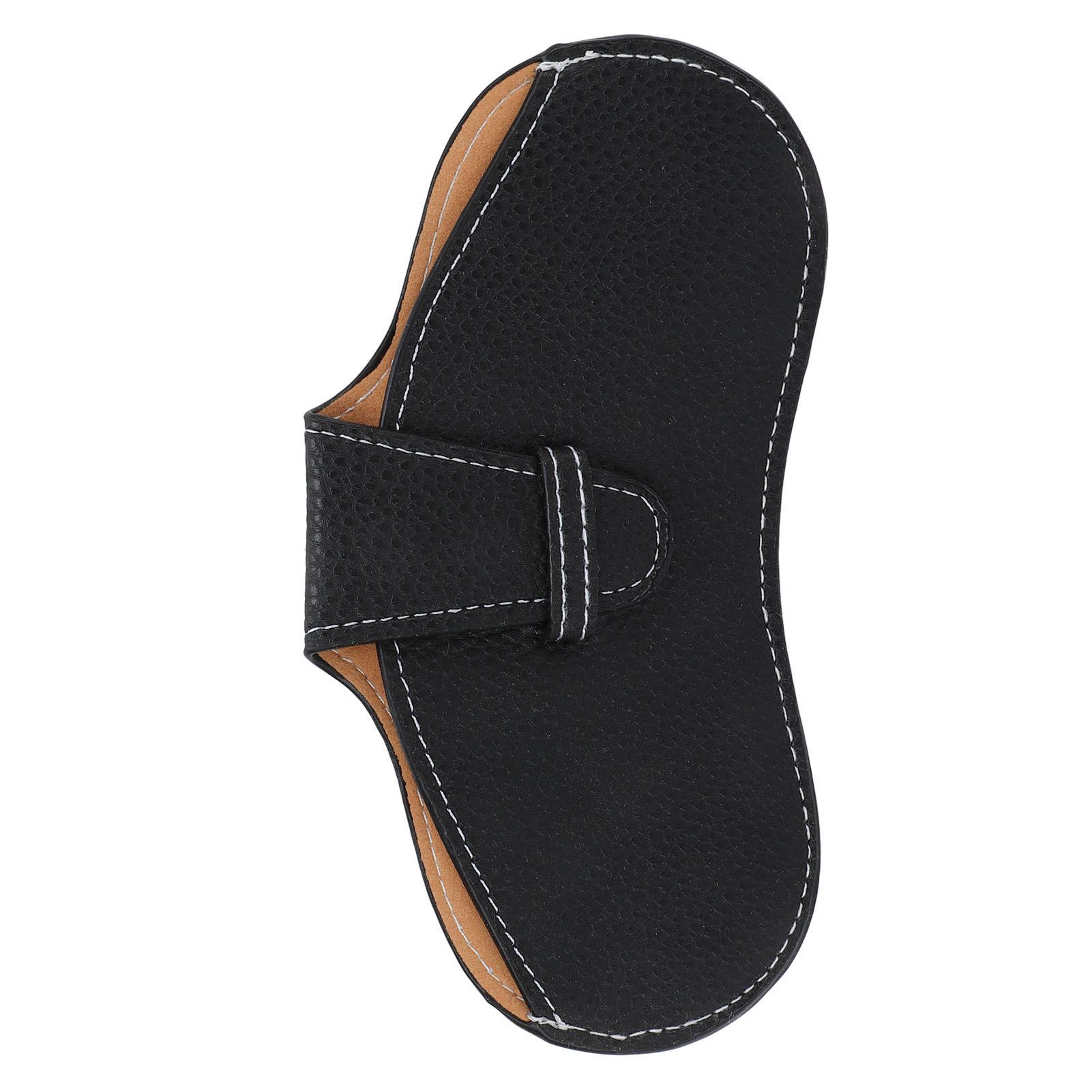 Leather Sunglasses Case Portable PU Leather Eyeglass Case Leather Wear view 2