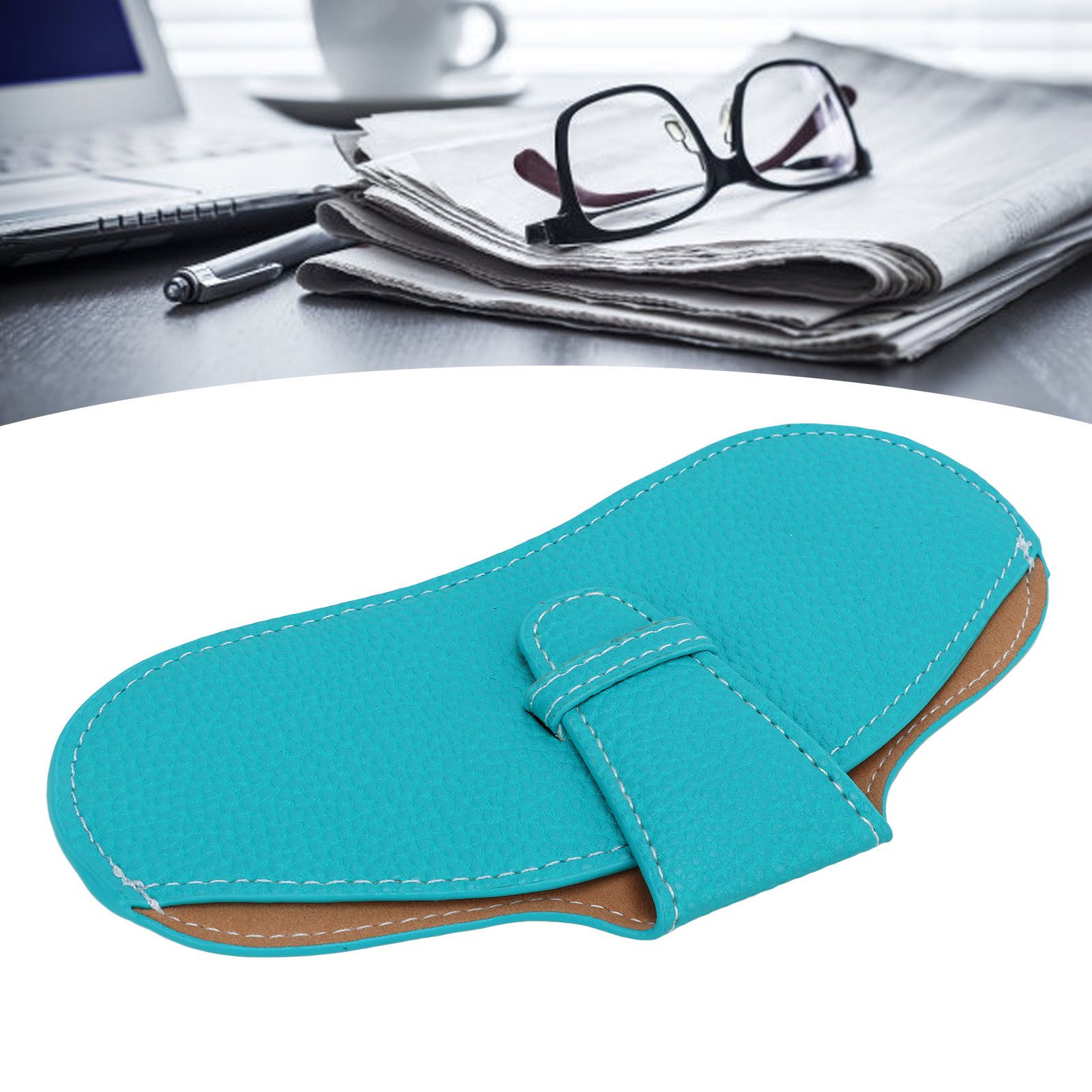 Leather Sunglasses Case Portable PU Leather Eyeglass Case Leather Wear view 11