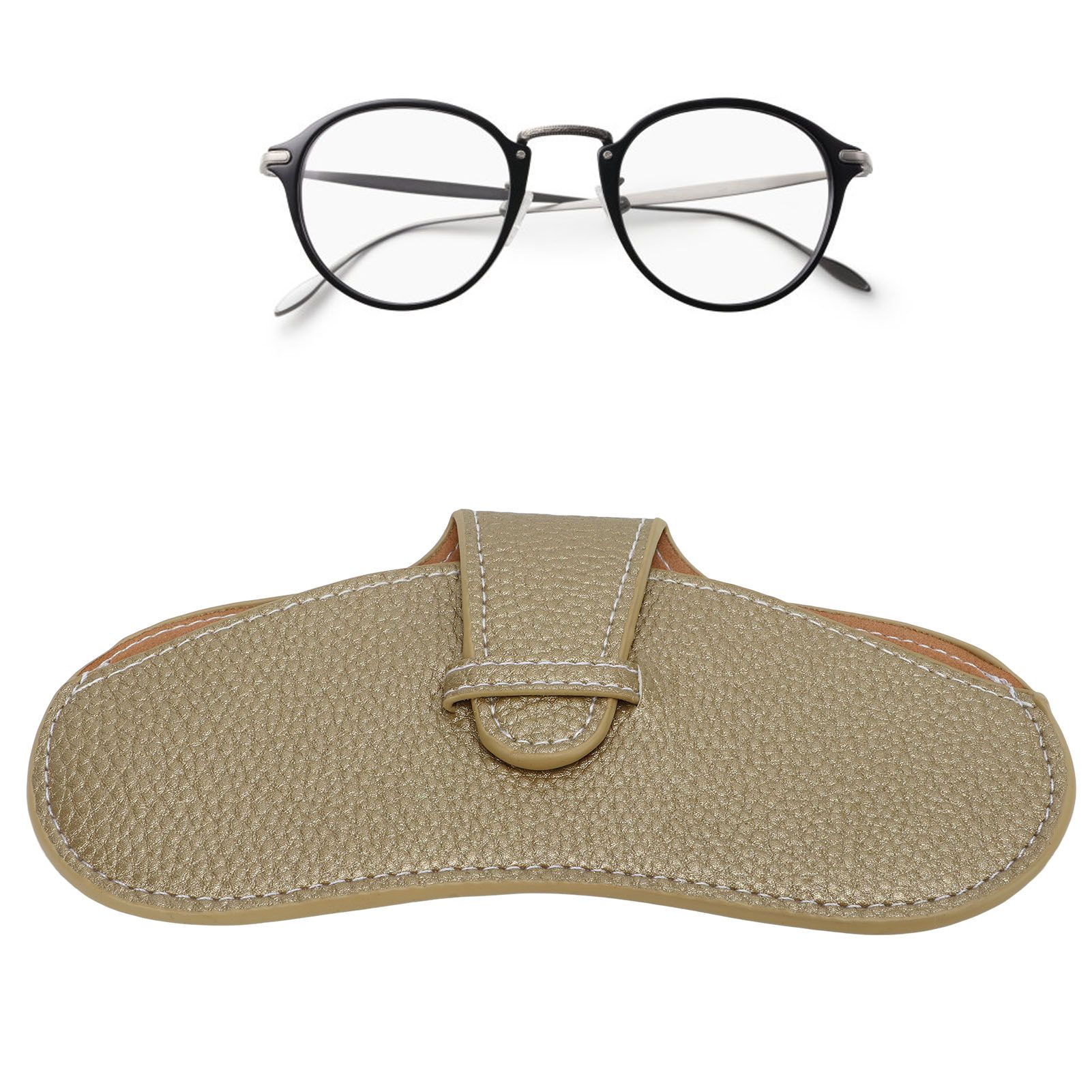 Leather Sunglasses Case Portable PU Leather Eyeglass Case Leather Wear view 11