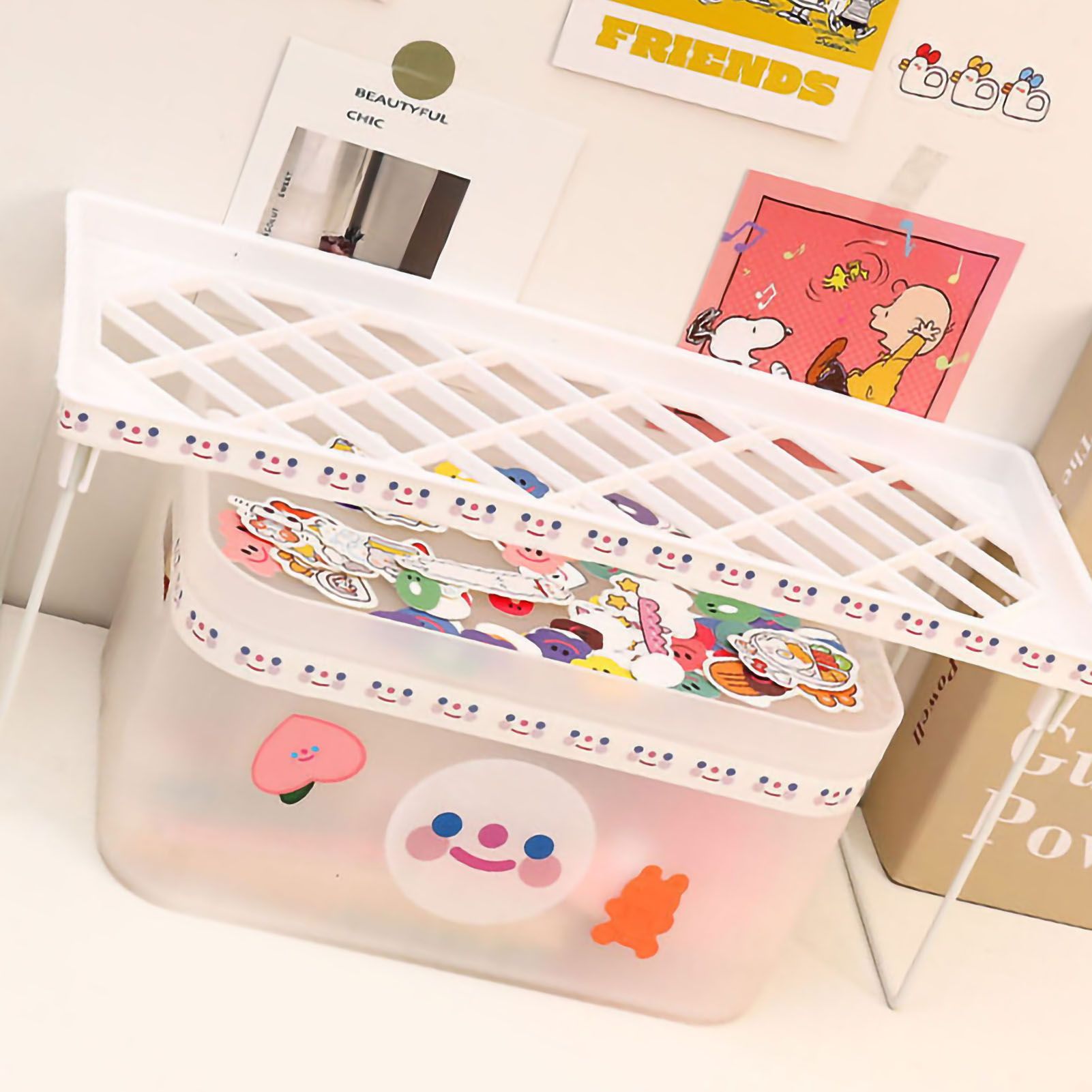 Desktop Foldable Shelf Space Saving Home Desk Storage Layered Rack for view 3
