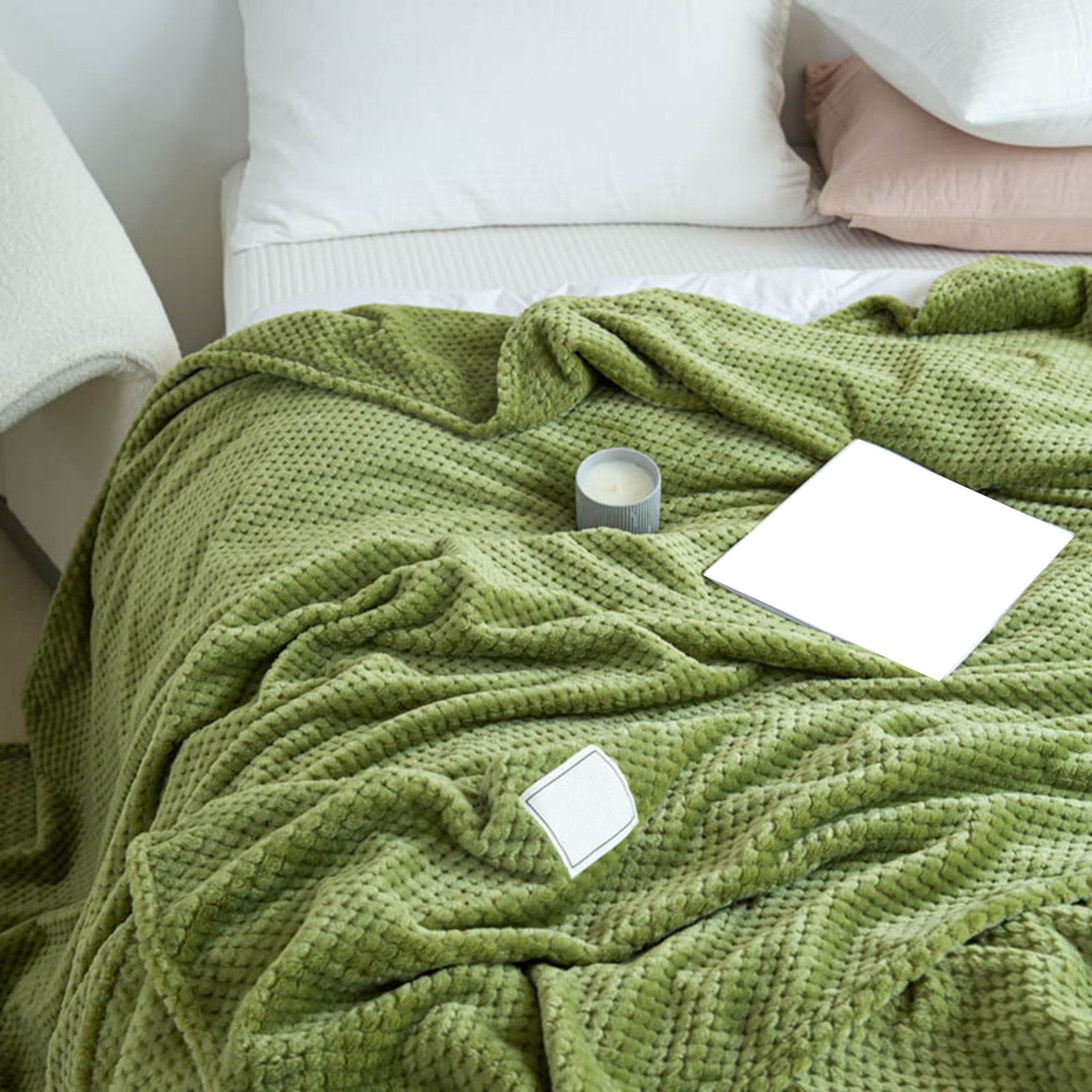 Cooling Blanket Milk Fleece Lattice Jacquard Blanket Summer Cold Single Nap